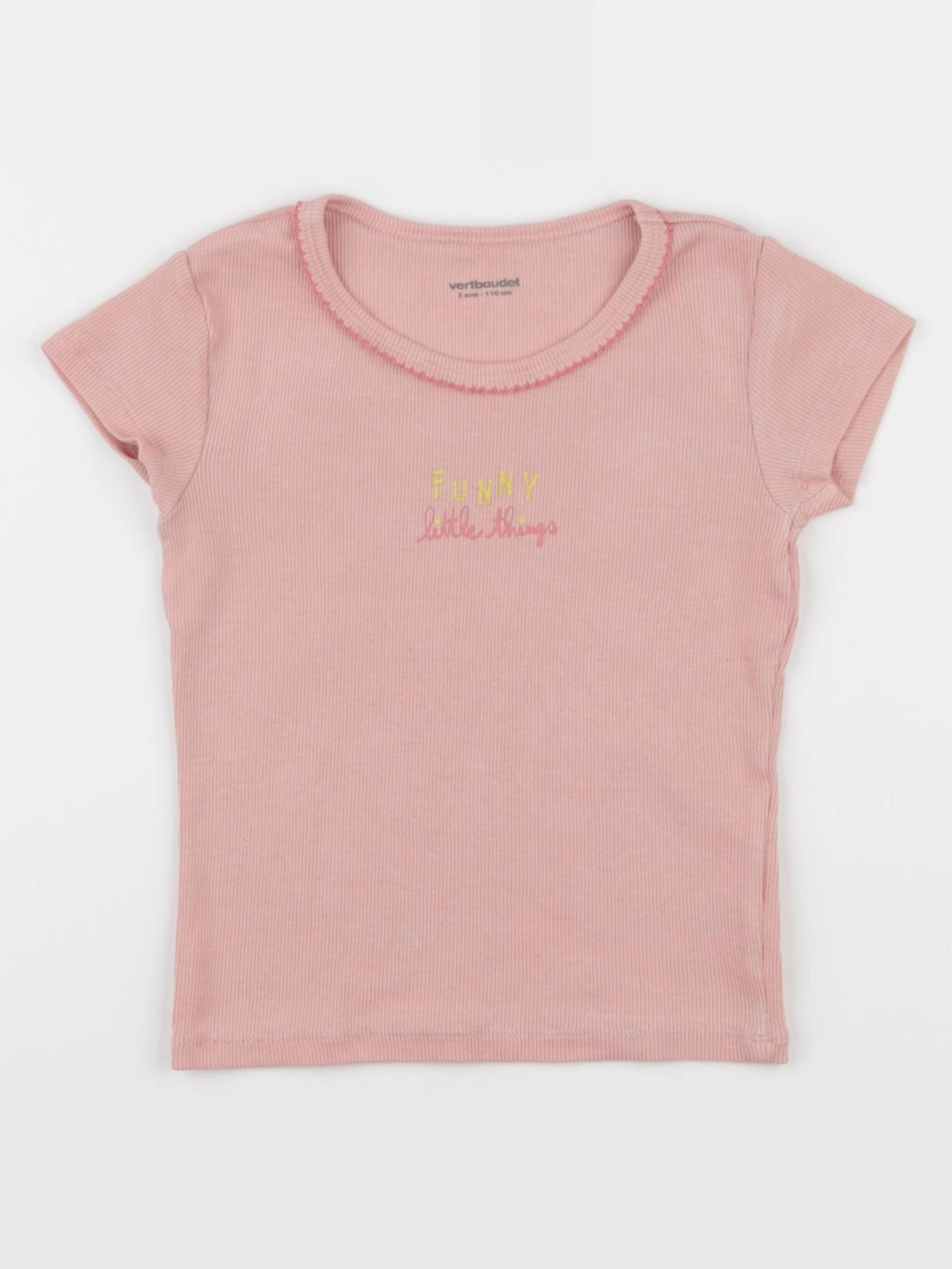 Vertbaudet - maillot de corps rose - 5 ans