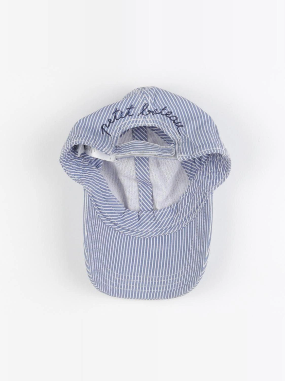 Petit Bateau - casquette bleu, blanc - 24/36 mois