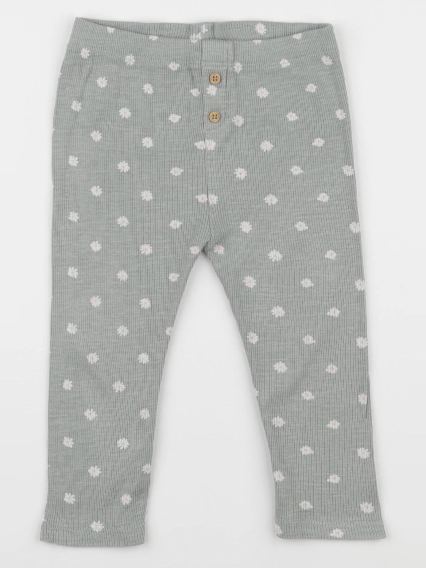 Vertbaudet - legging vert - 24 mois