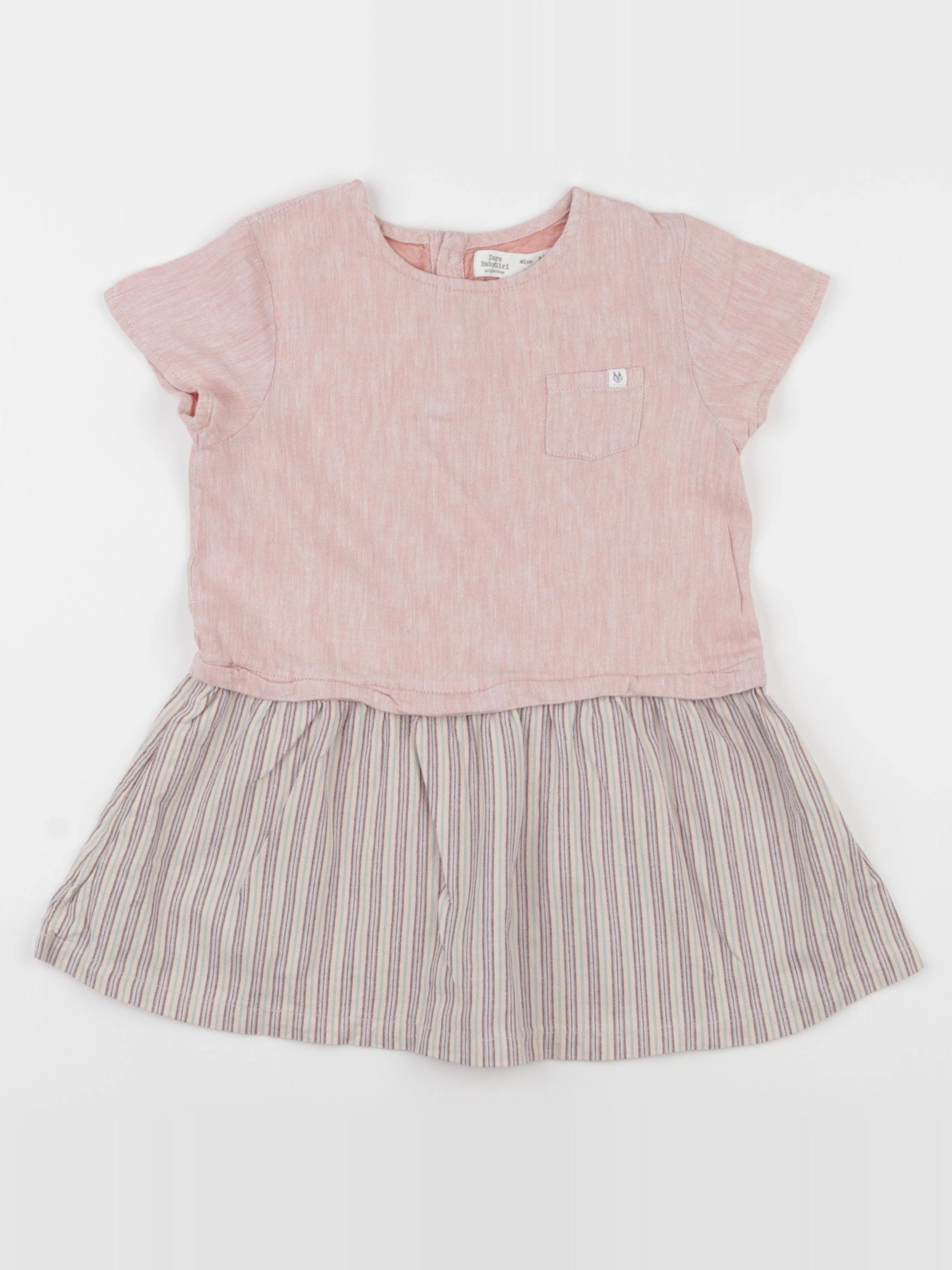 Zara - robe rose - 3/4 ans
