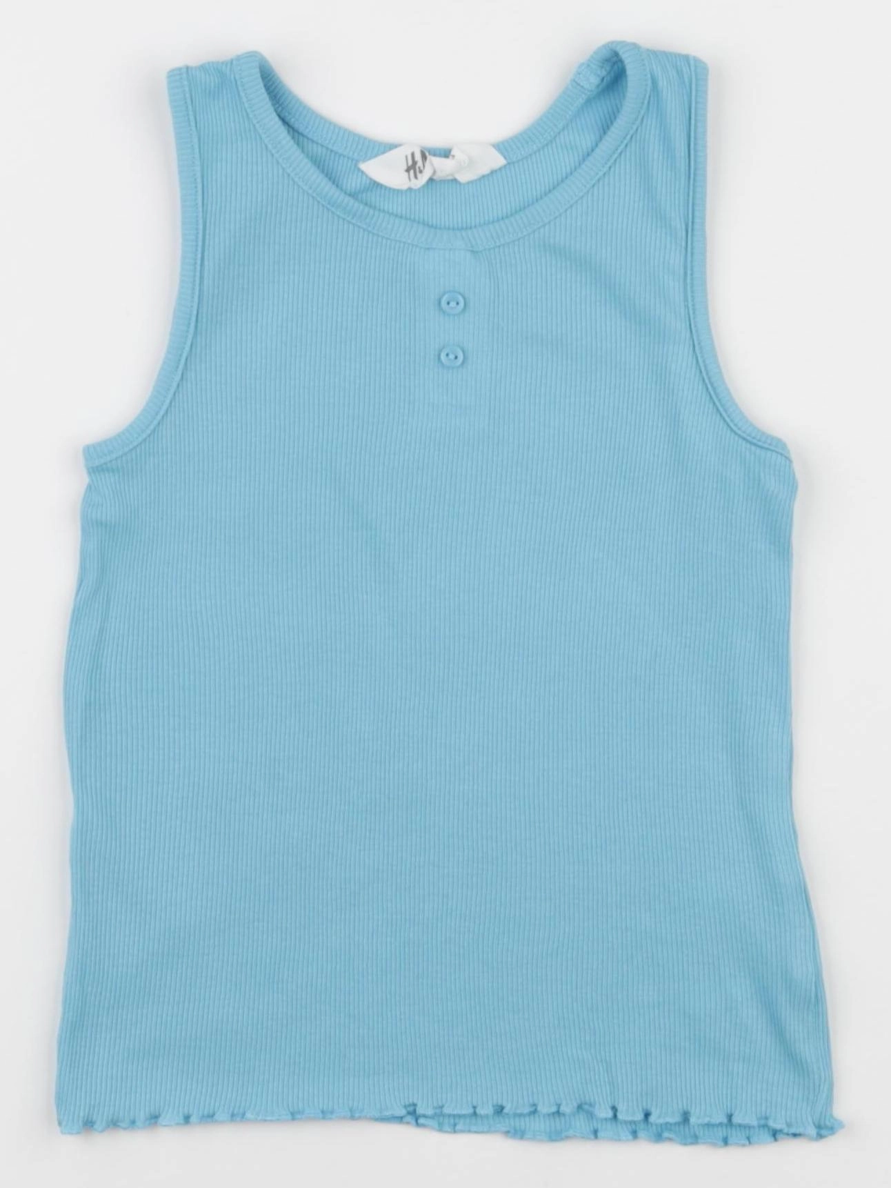 H&M - débardeur bleu - 2/4 ans