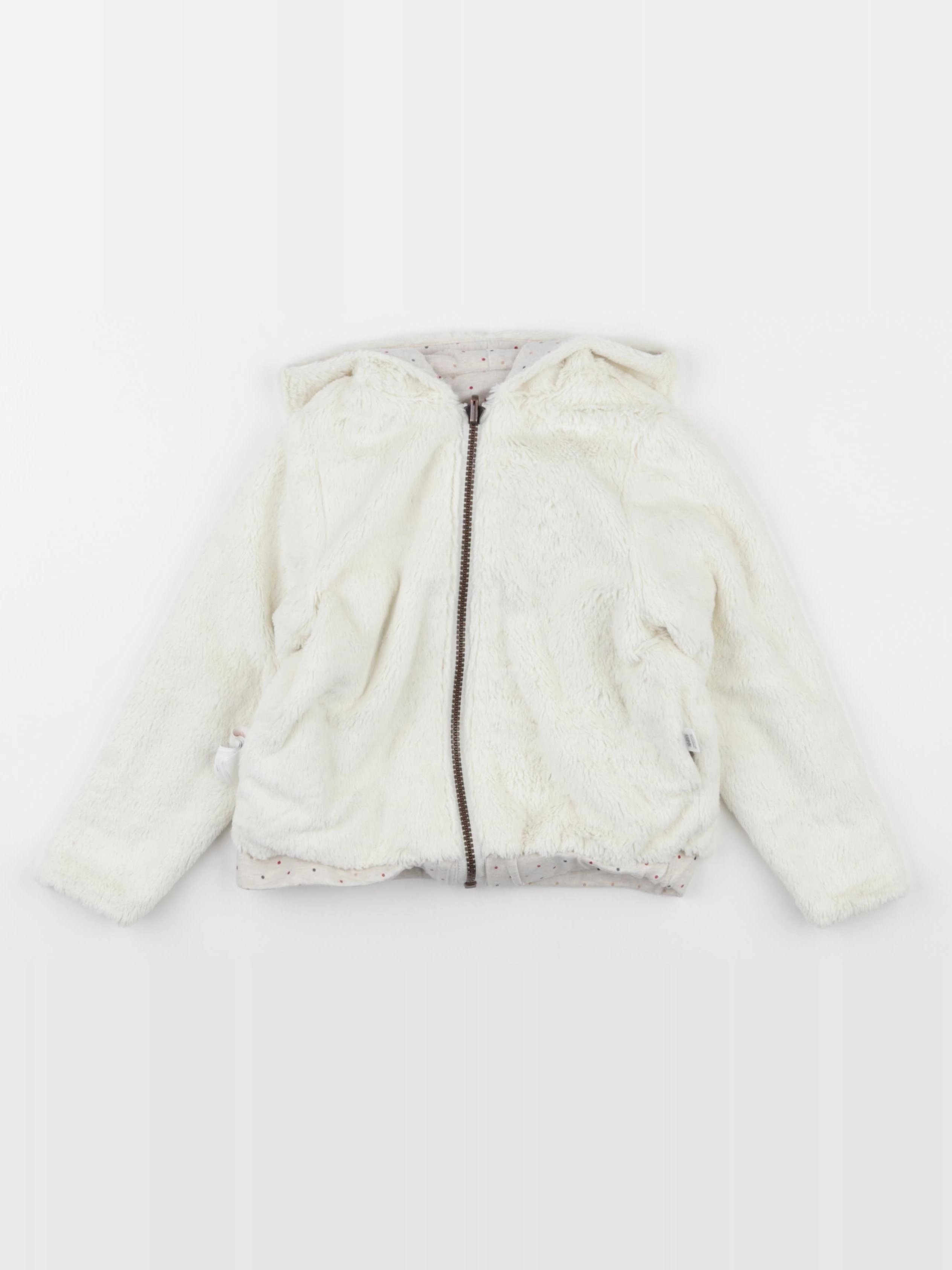 Okaidi - veste réversible beige - 4 ans