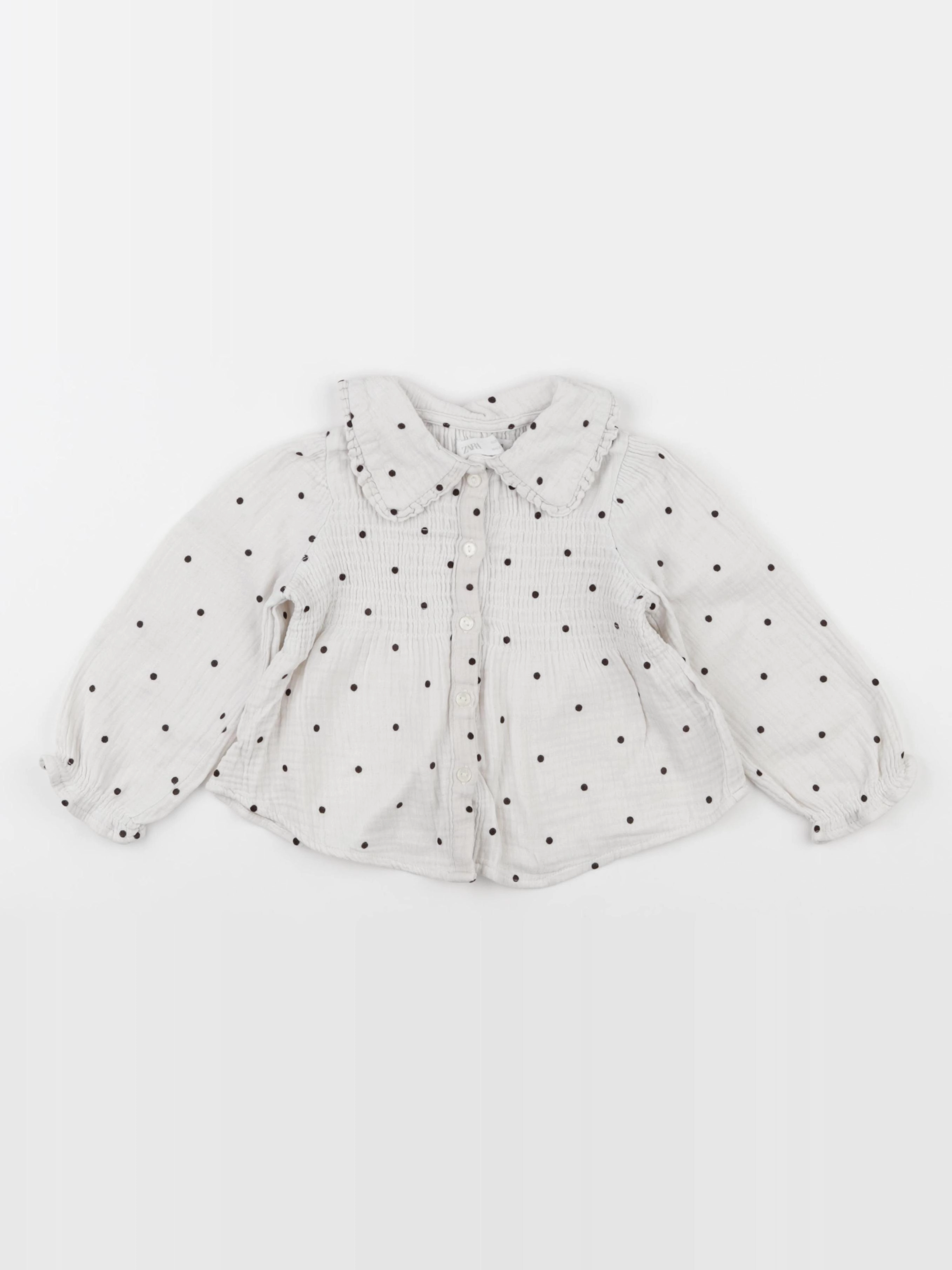 Zara - blouse beige - 12/18 mois