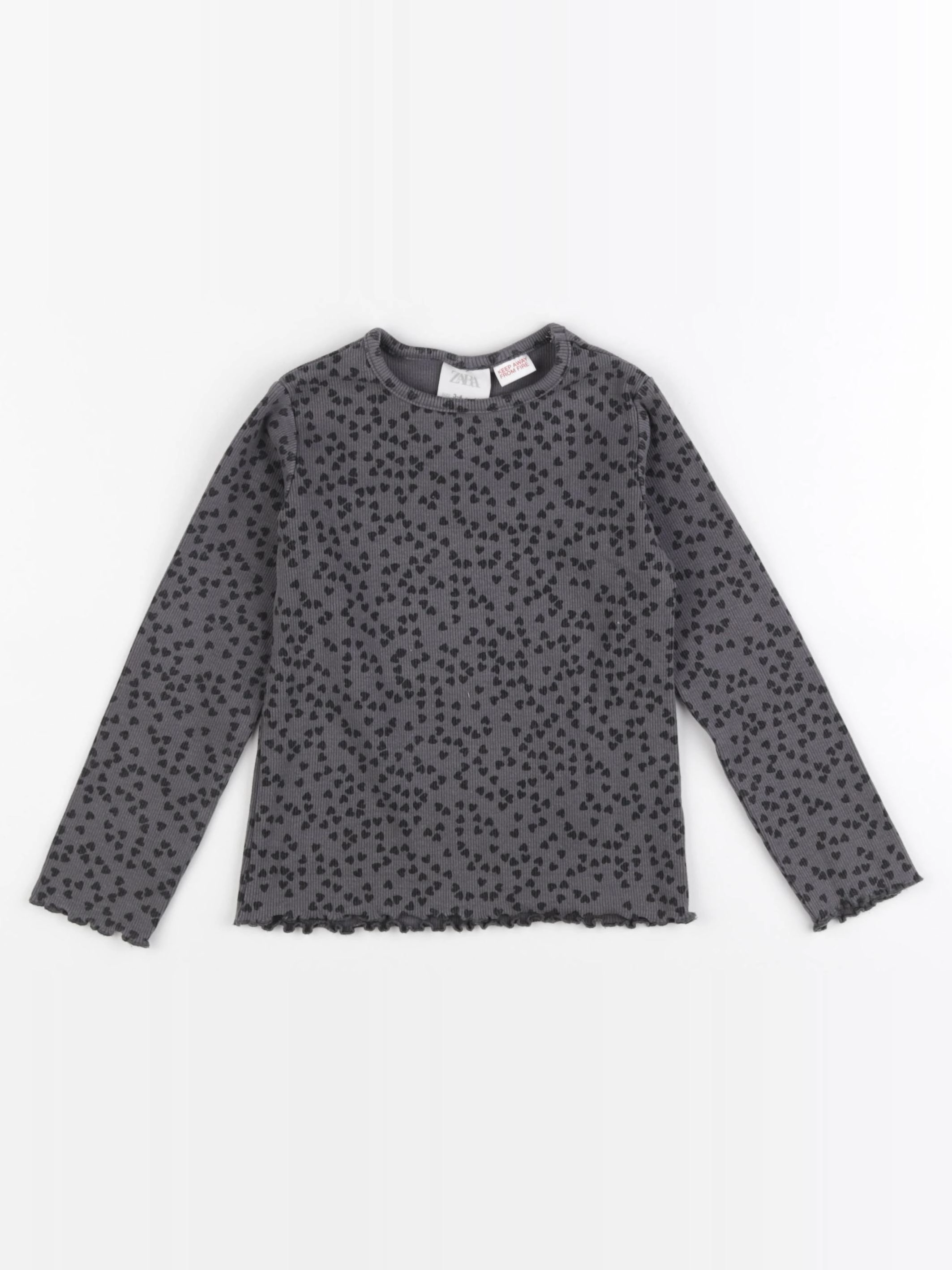 Zara - tee-shirt gris - 3/4 ans