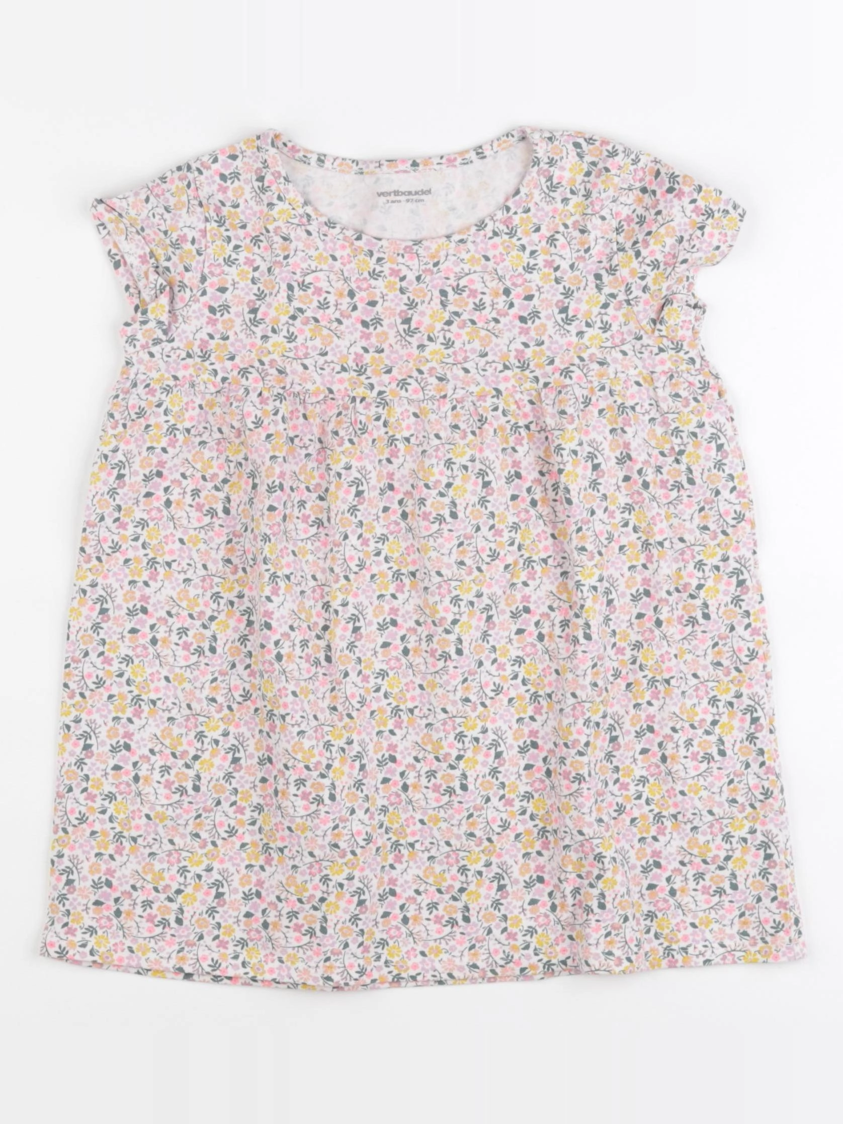 Vertbaudet - robe multicolore - 3 ans
