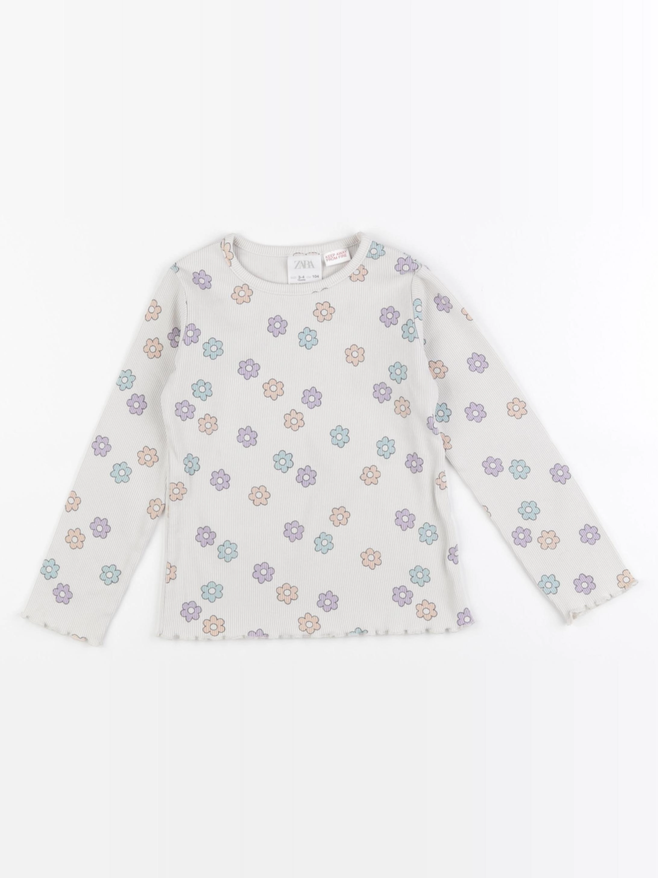 Zara - tee-shirt beige - 3/4 ans