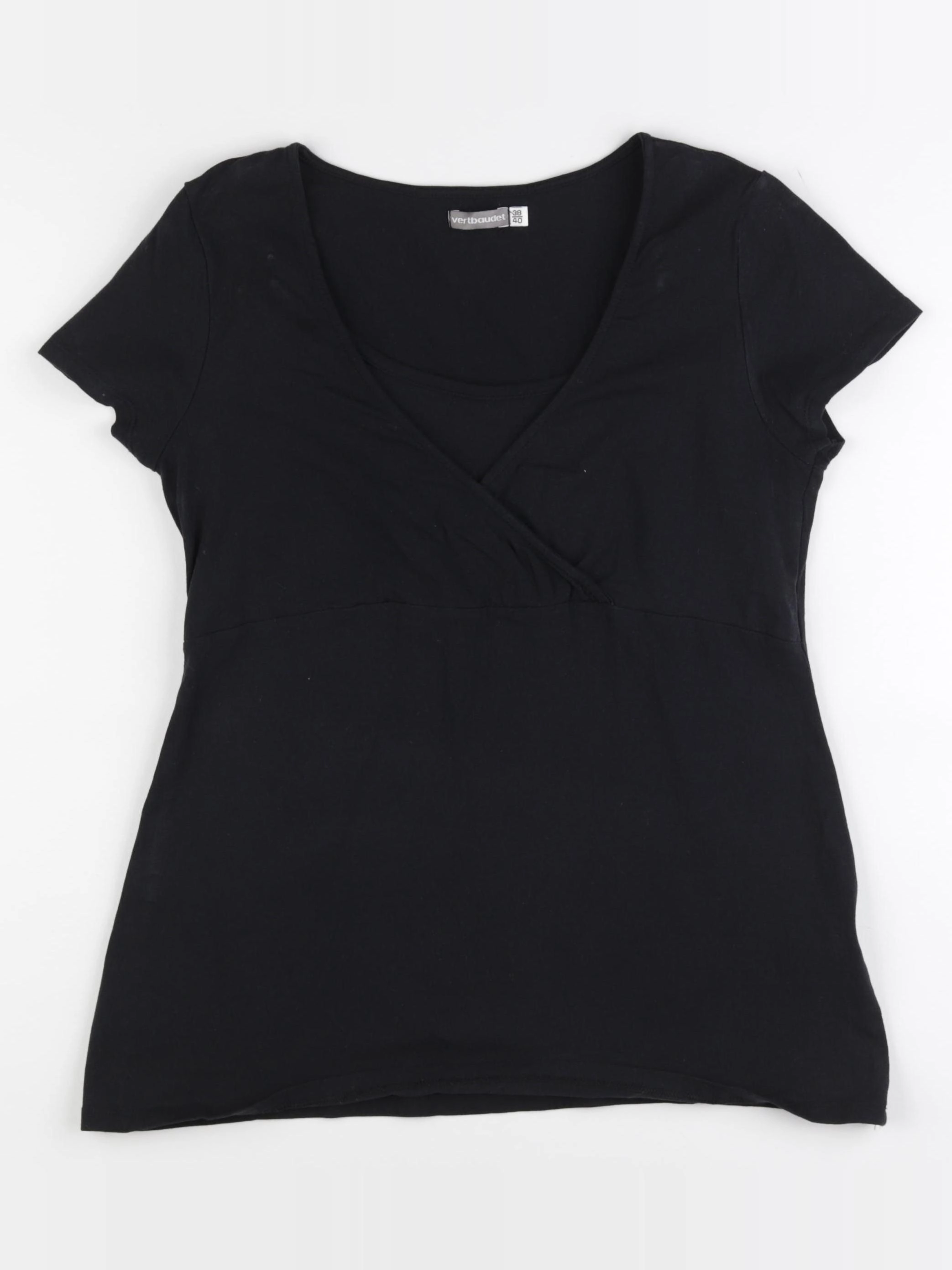 Vertbaudet - tee-shirt allaitement noir - 38 à 40