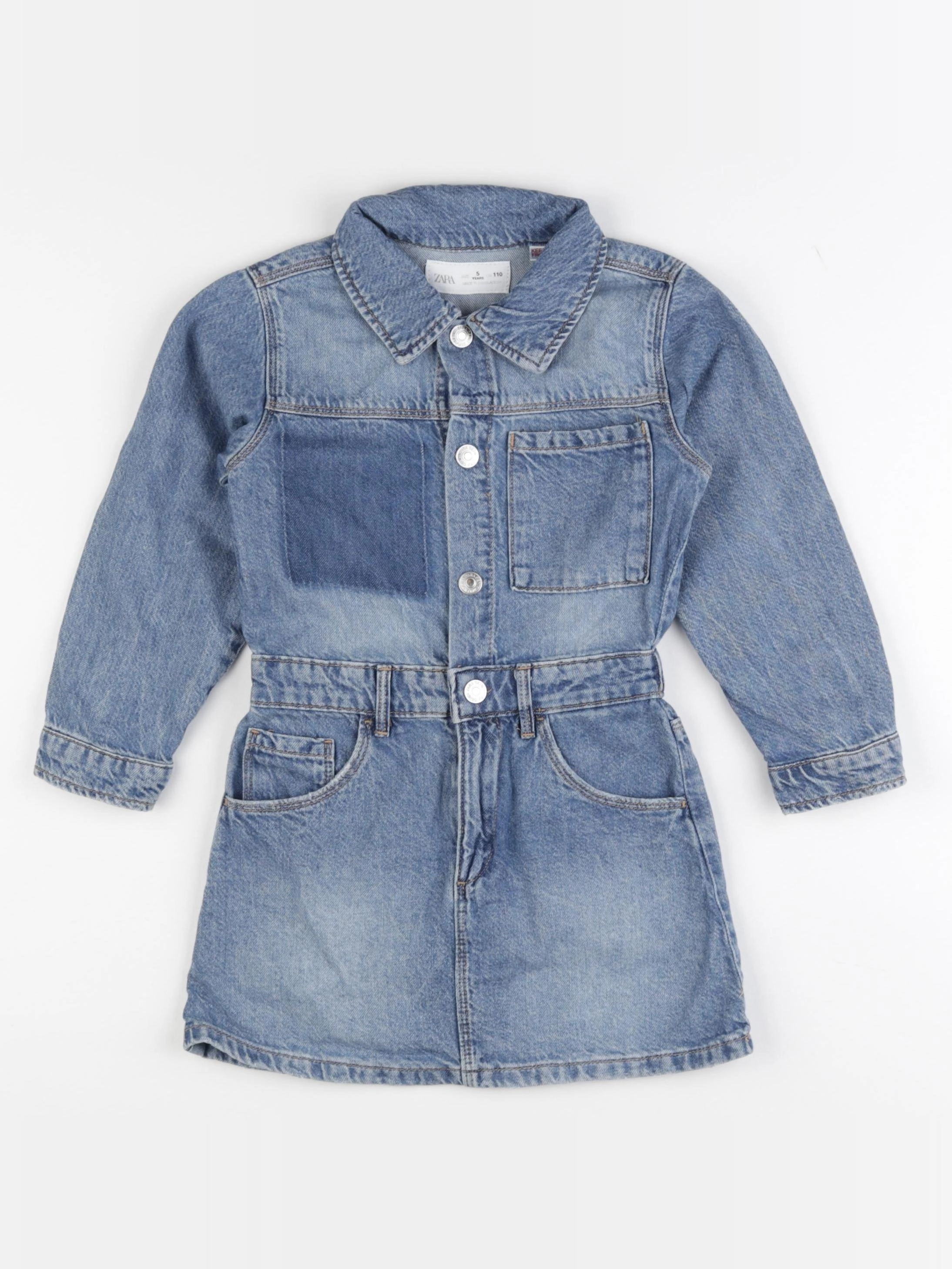 Zara - robe bleu - 5 ans