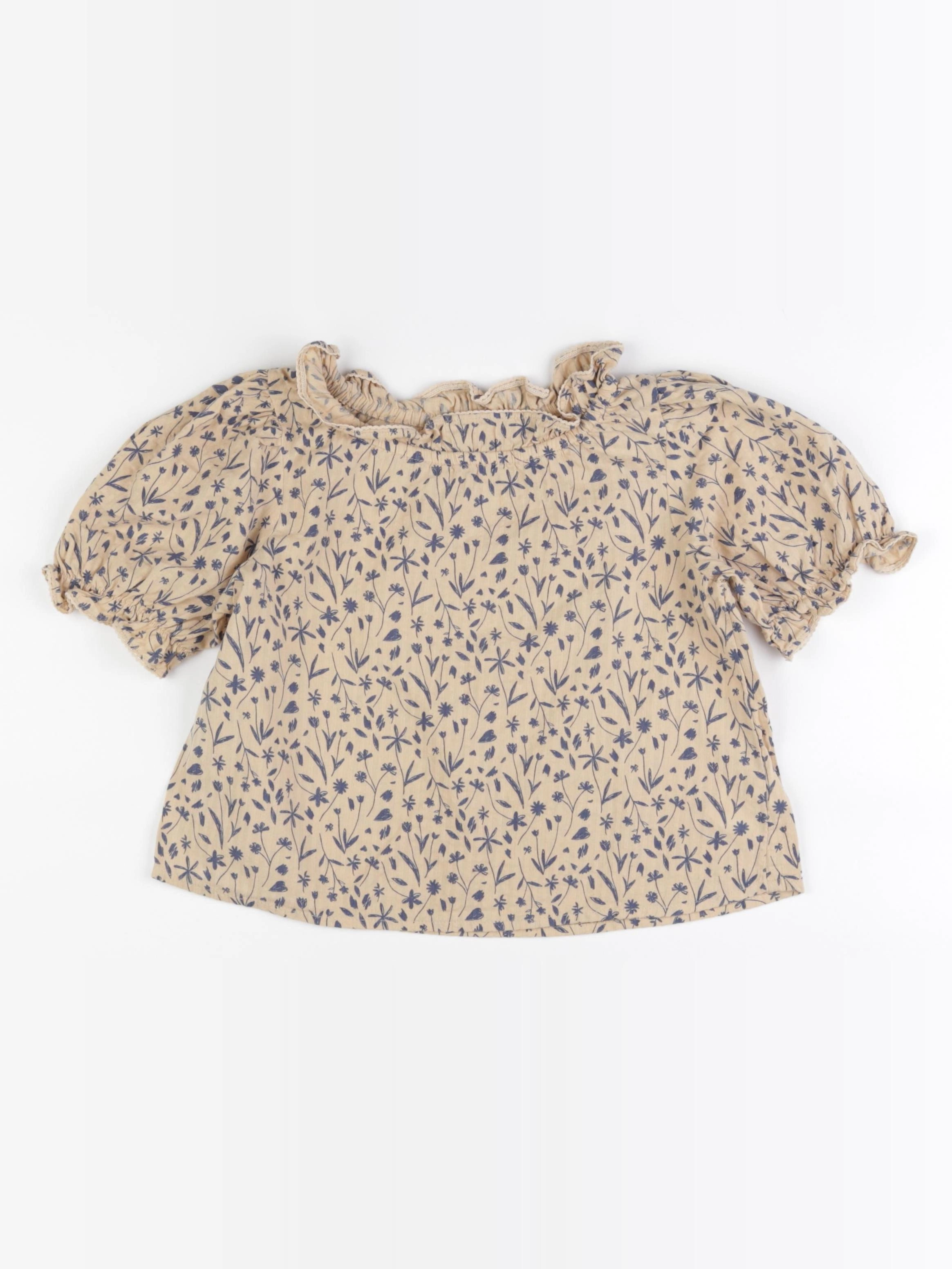 Monoprix - blouse beige - 5 ans