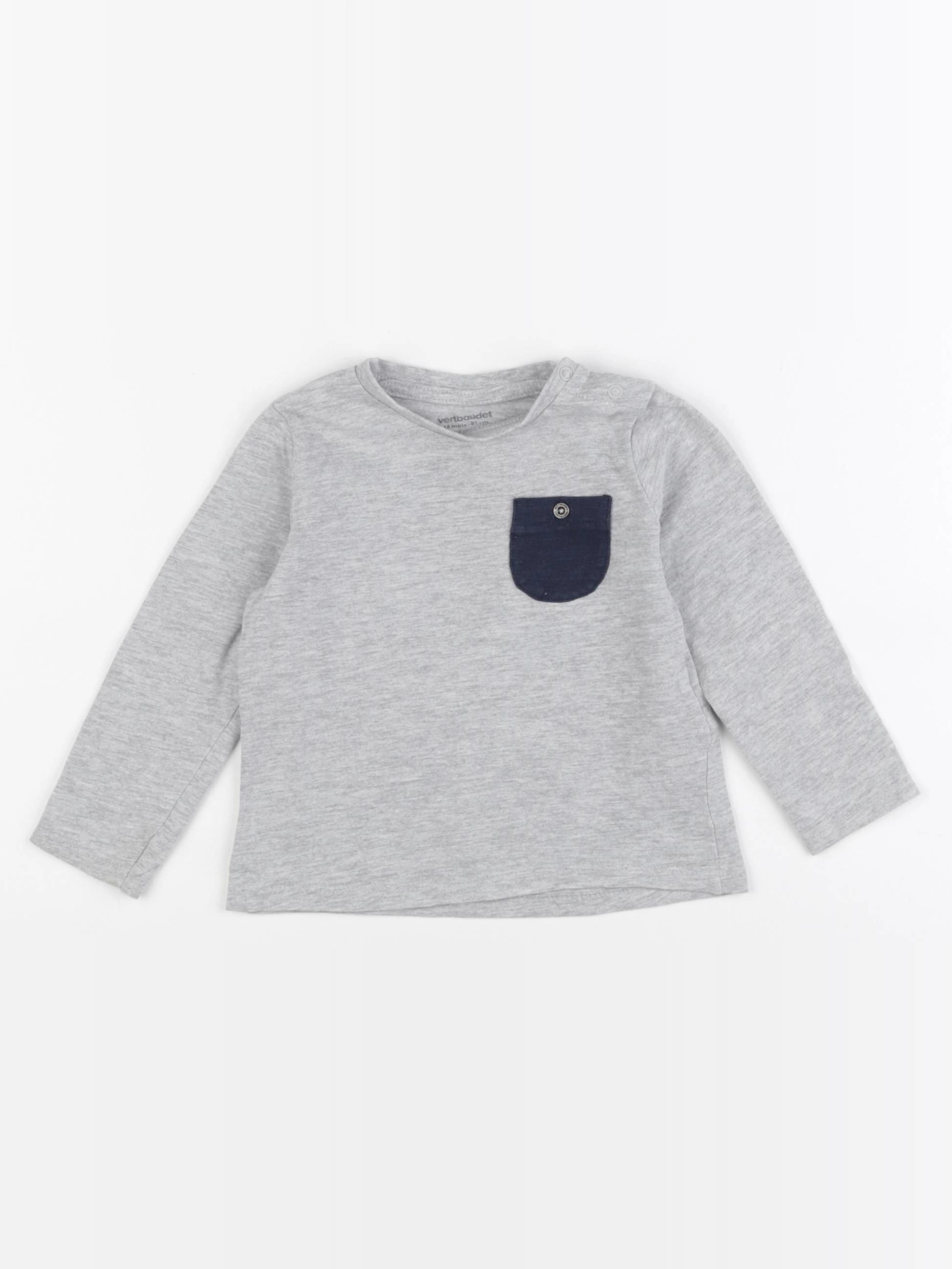 Vertbaudet - tee-shirt gris - 18 mois