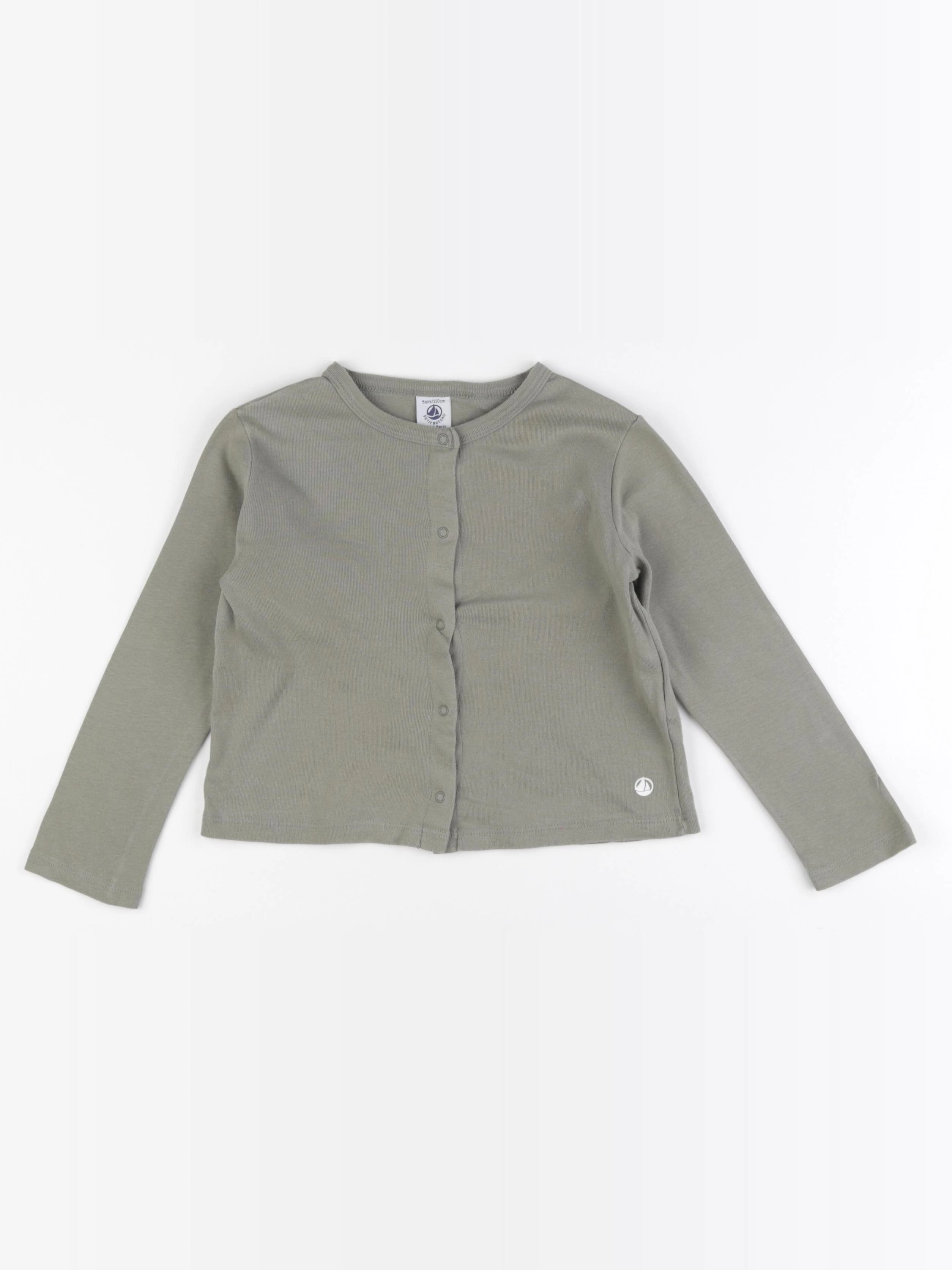 Petit Bateau - tee-shirt vert - 5 ans