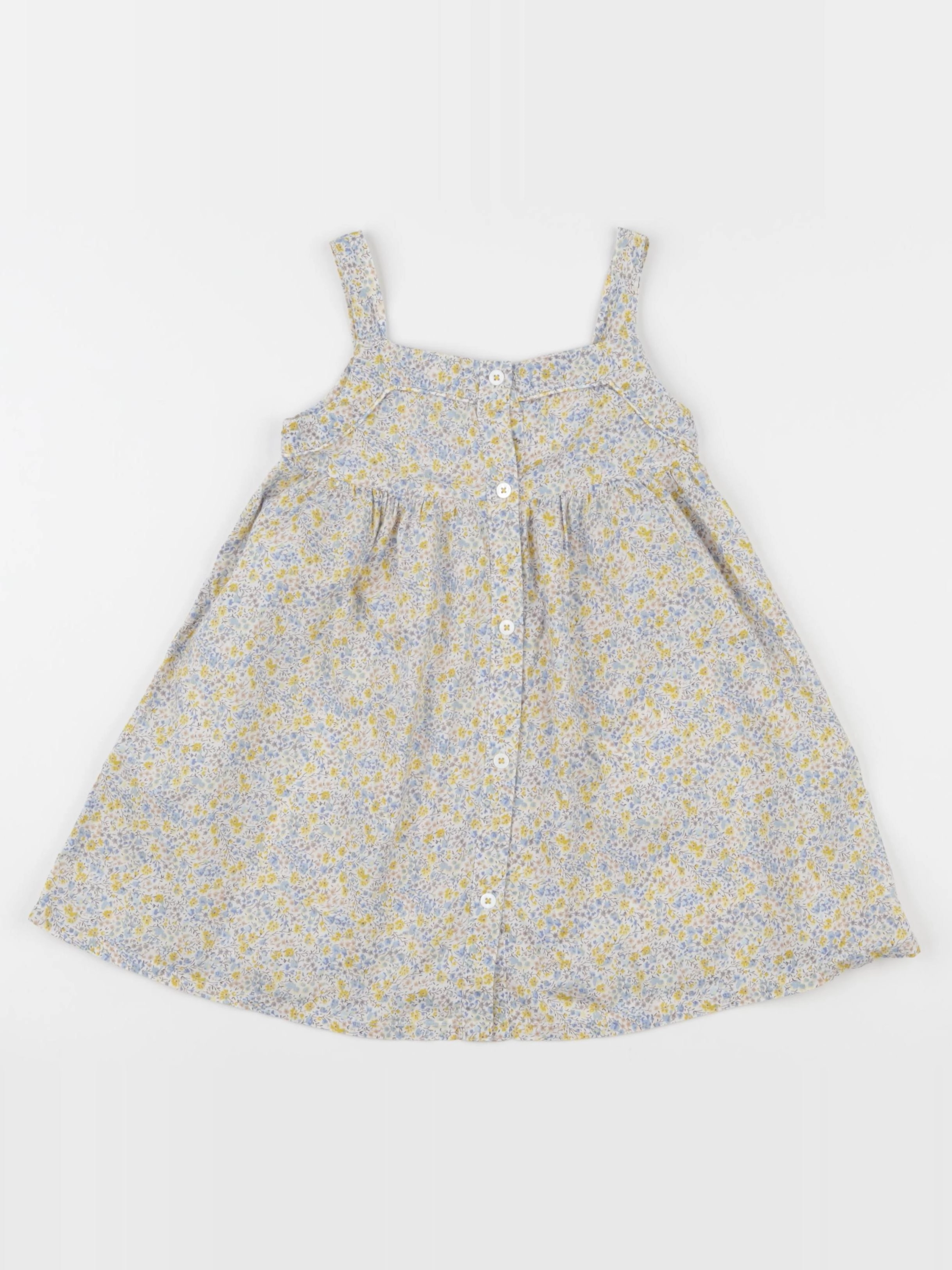 Cyrillus - robe bleu, jaune - 36 mois