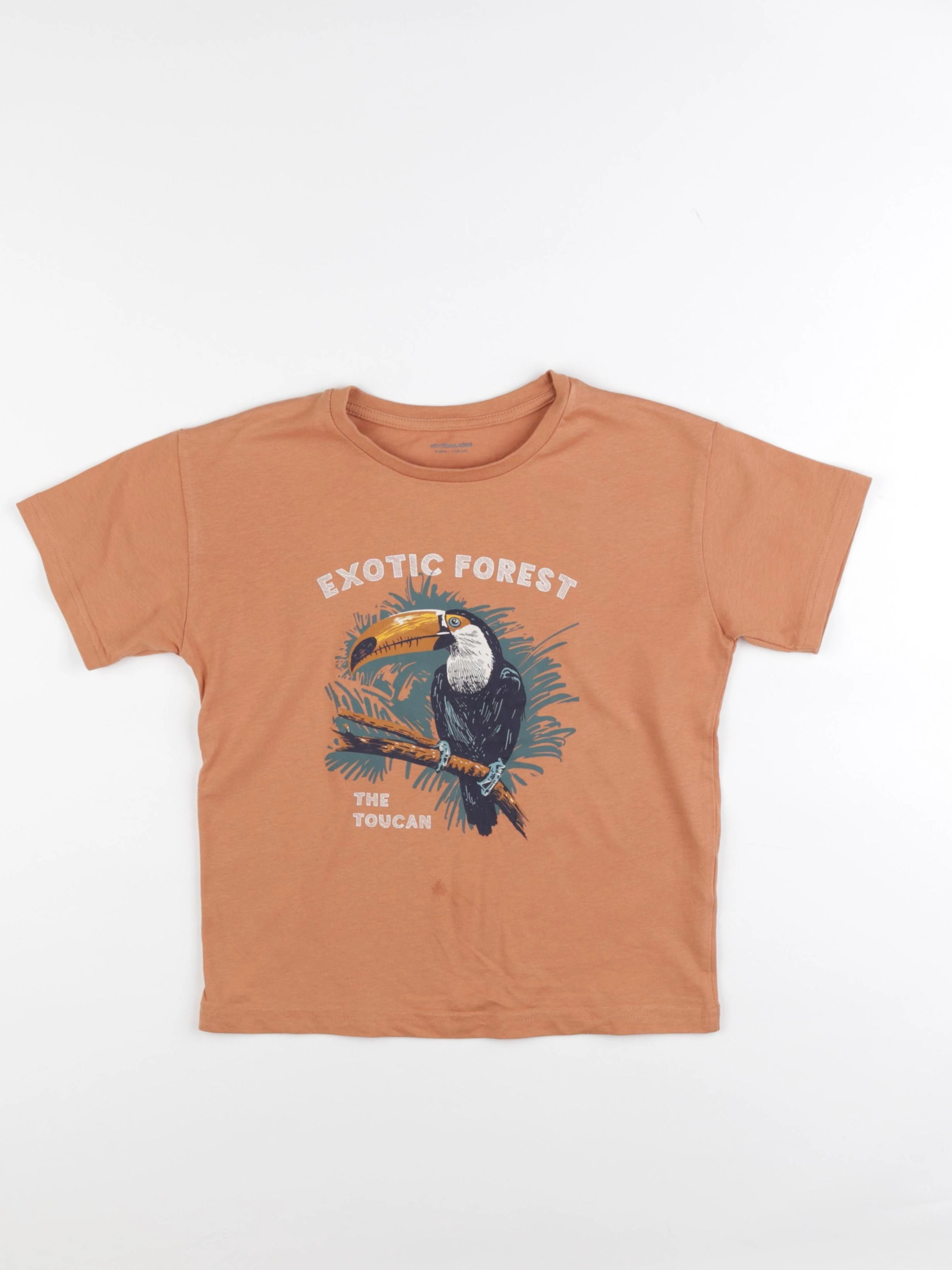 Vertbaudet - tee-shirt orange - 8 ans