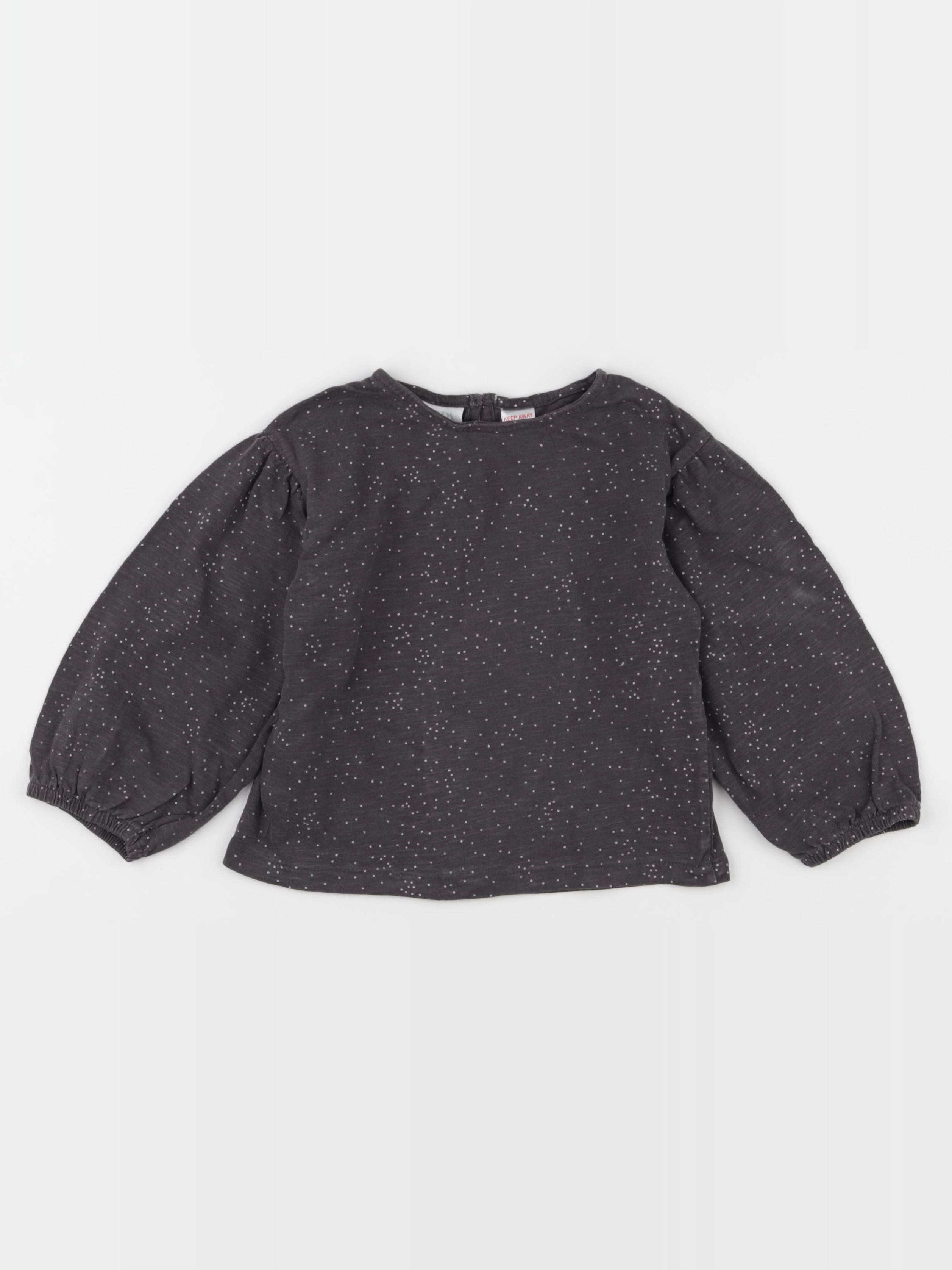 Zara - tee-shirt gris - 2/3 ans