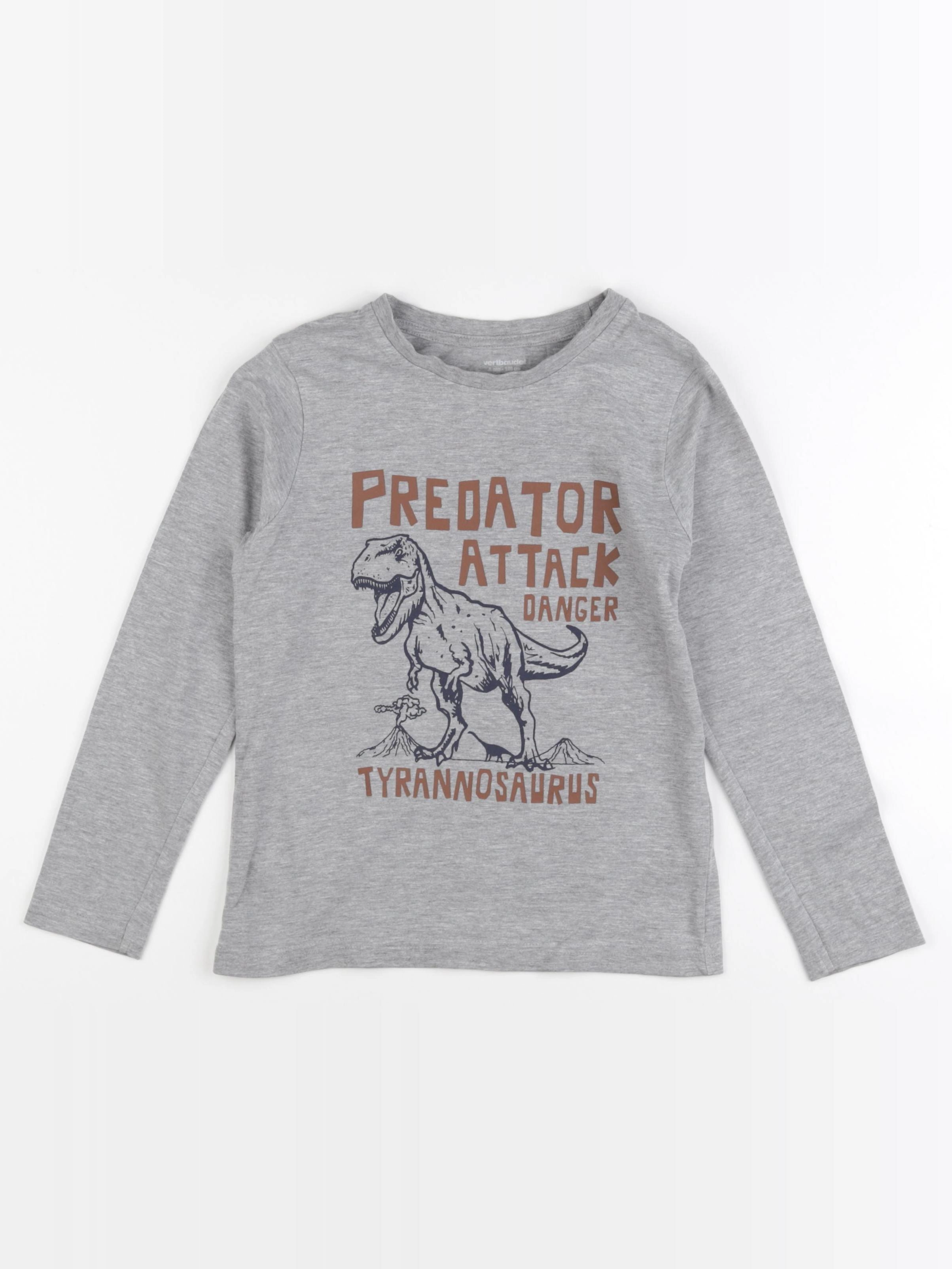 Vertbaudet - tee-shirt gris - 8 ans