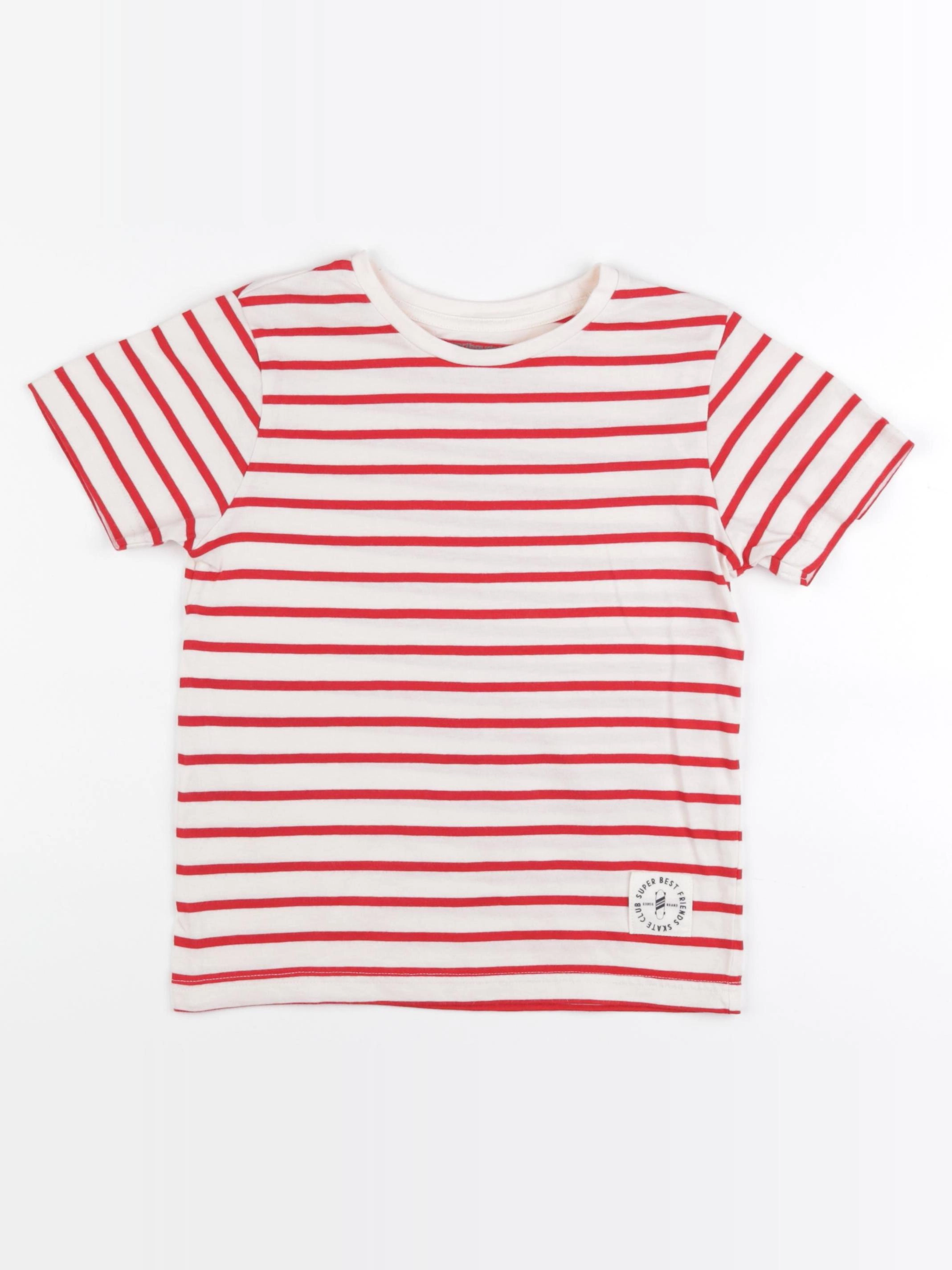 Vertbaudet - tee-shirt rouge - 8 ans