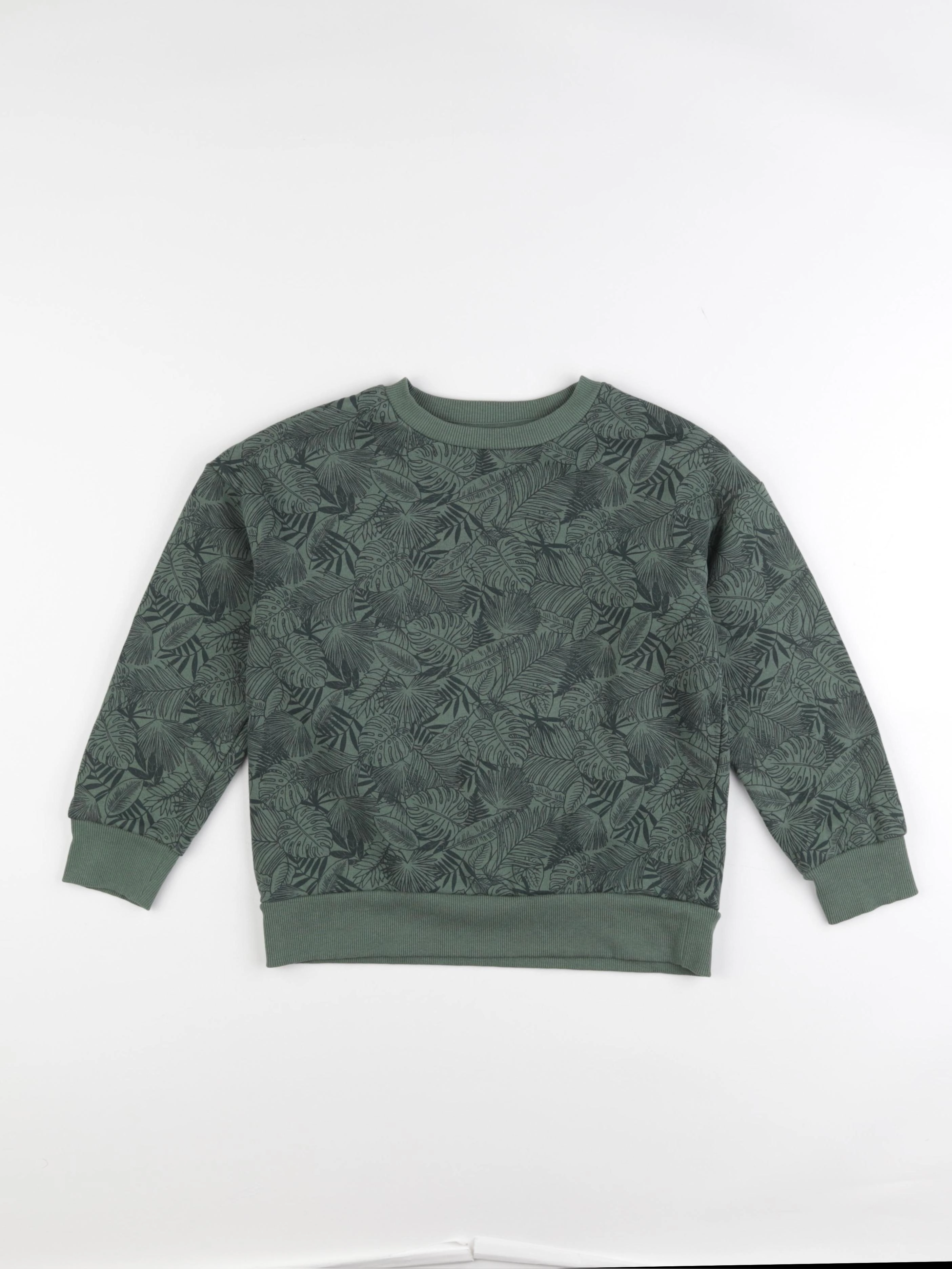 Vertbaudet - sweat vert - 8 ans