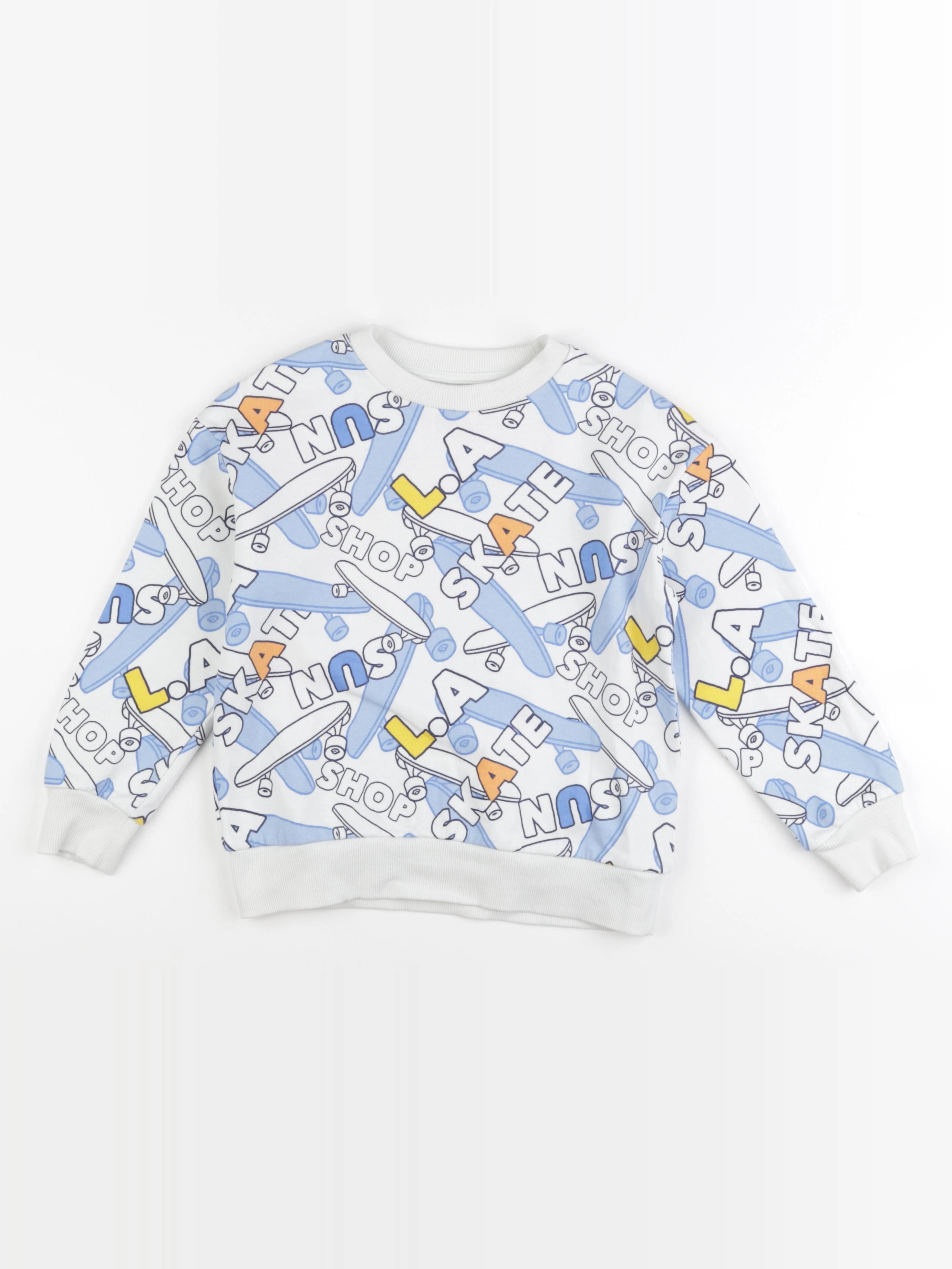 Vertbaudet - sweat bleu - 8 ans