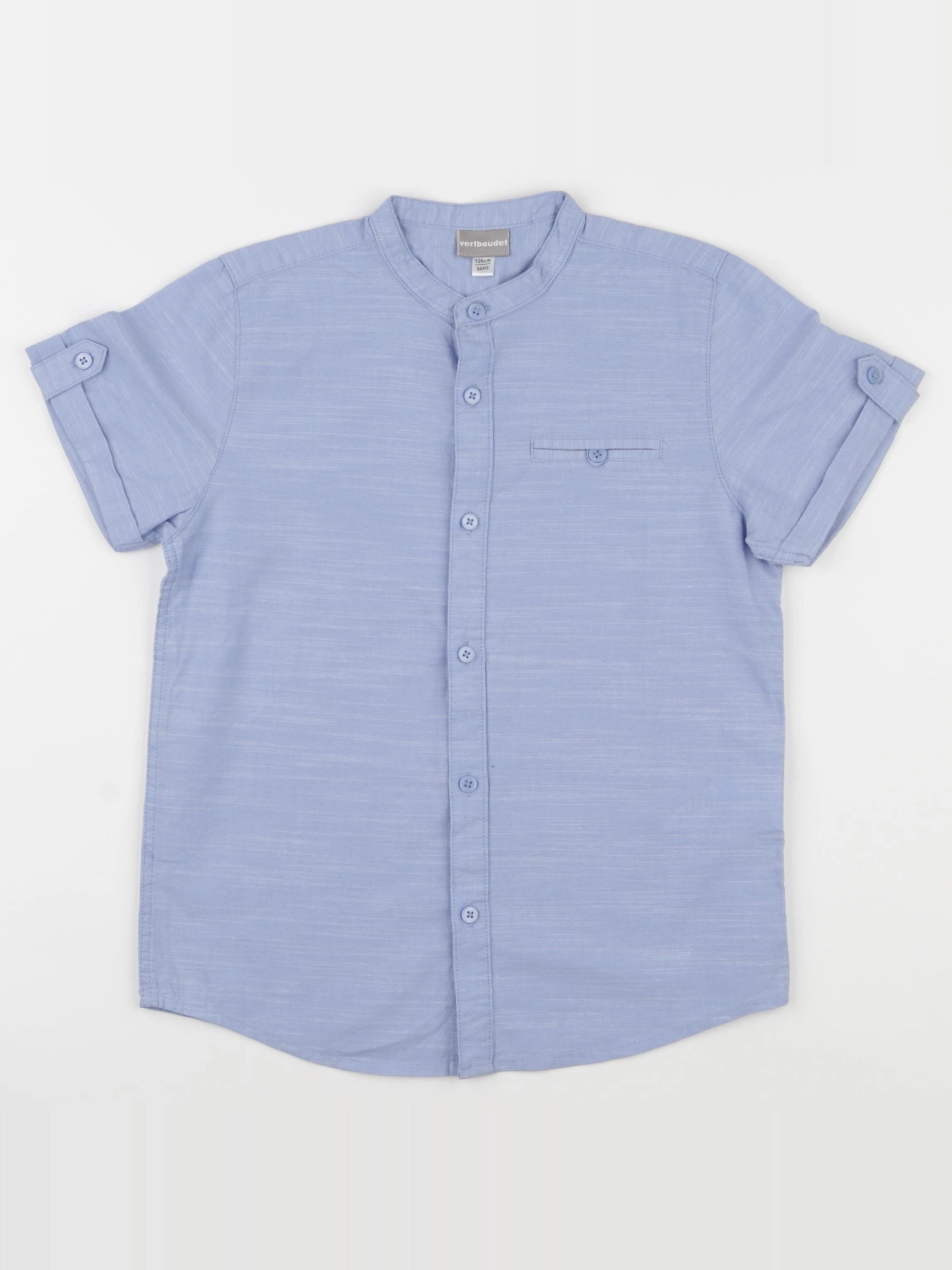 Vertbaudet - chemise bleu - 8 ans
