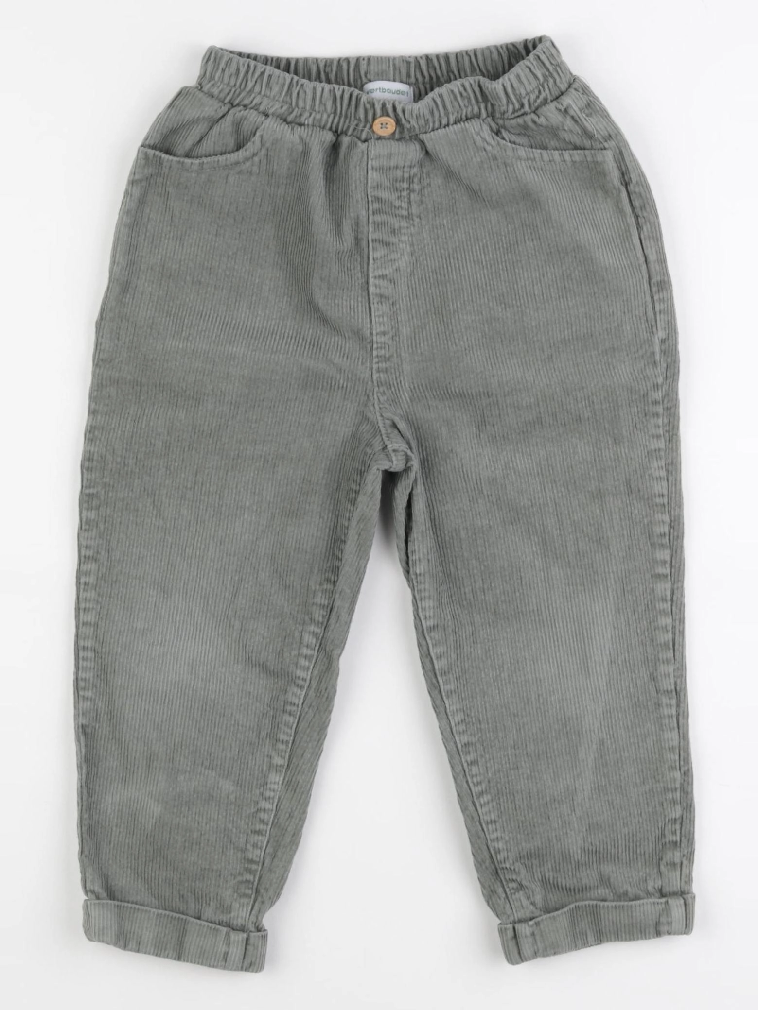 Vertbaudet - pantalon vert - 36 mois