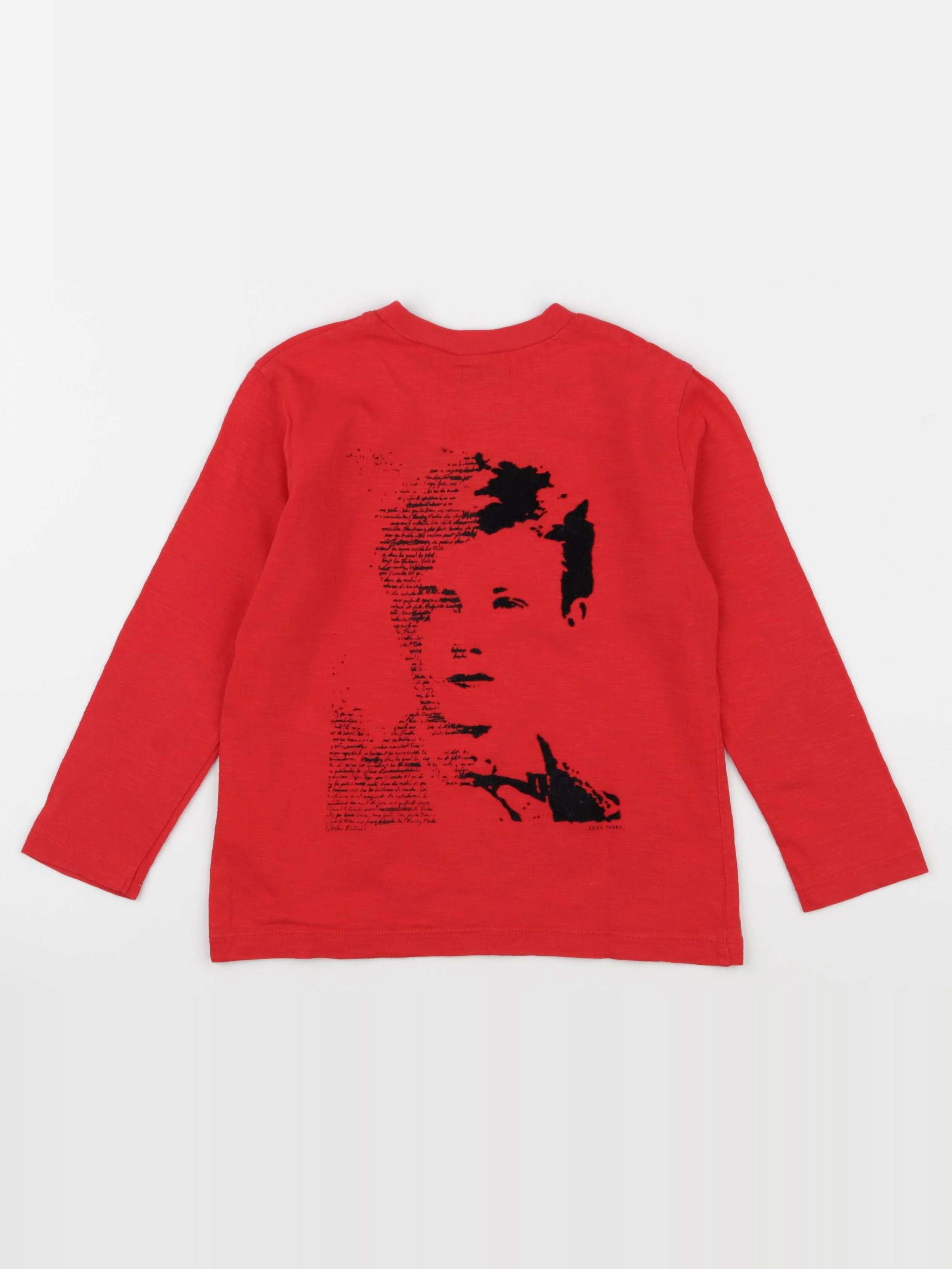 IKKS - tee-shirt imprimé au dos rouge - 4 ans