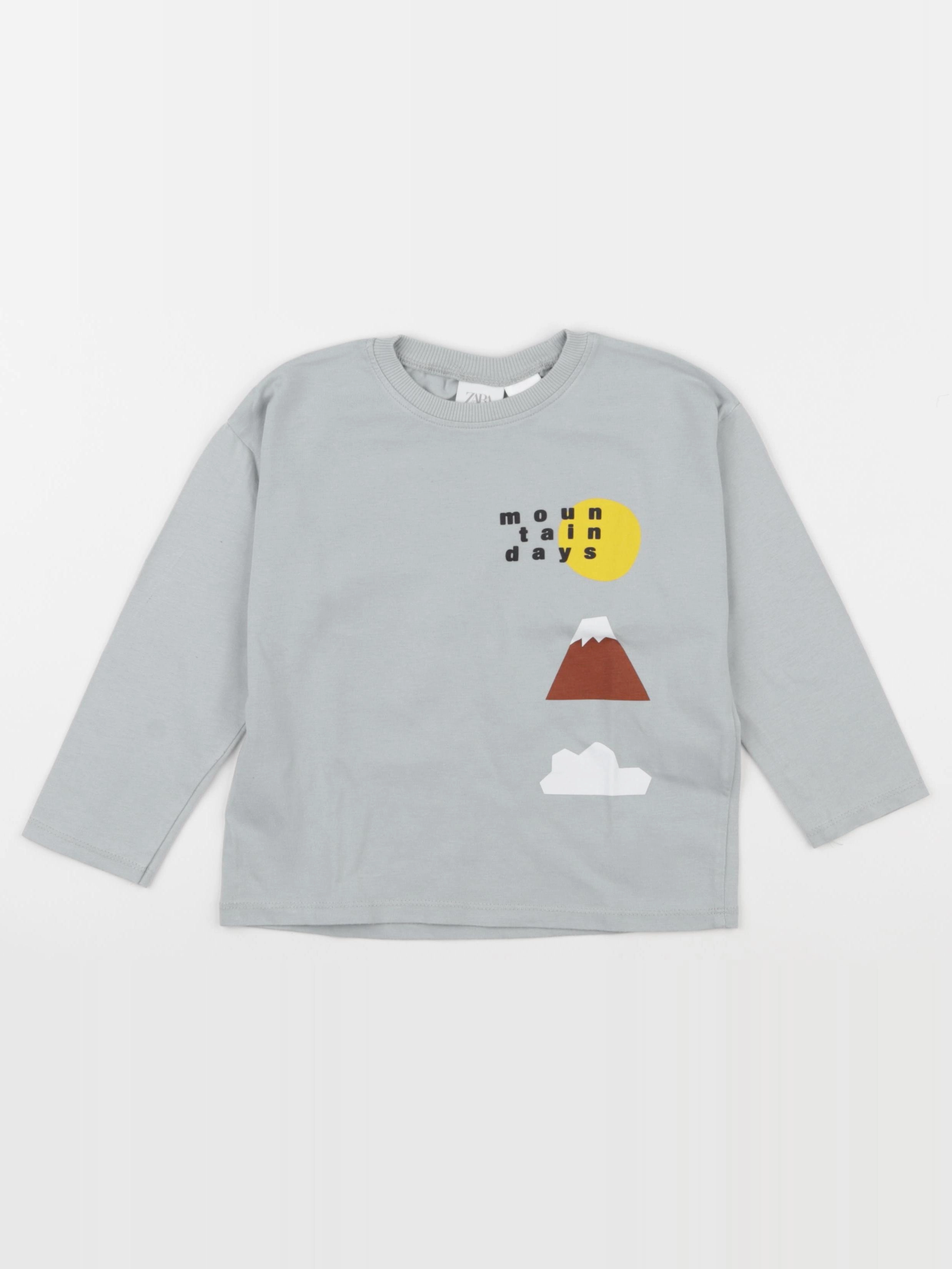 Zara - tee-shirt imprimé au dos vert - 3 ans