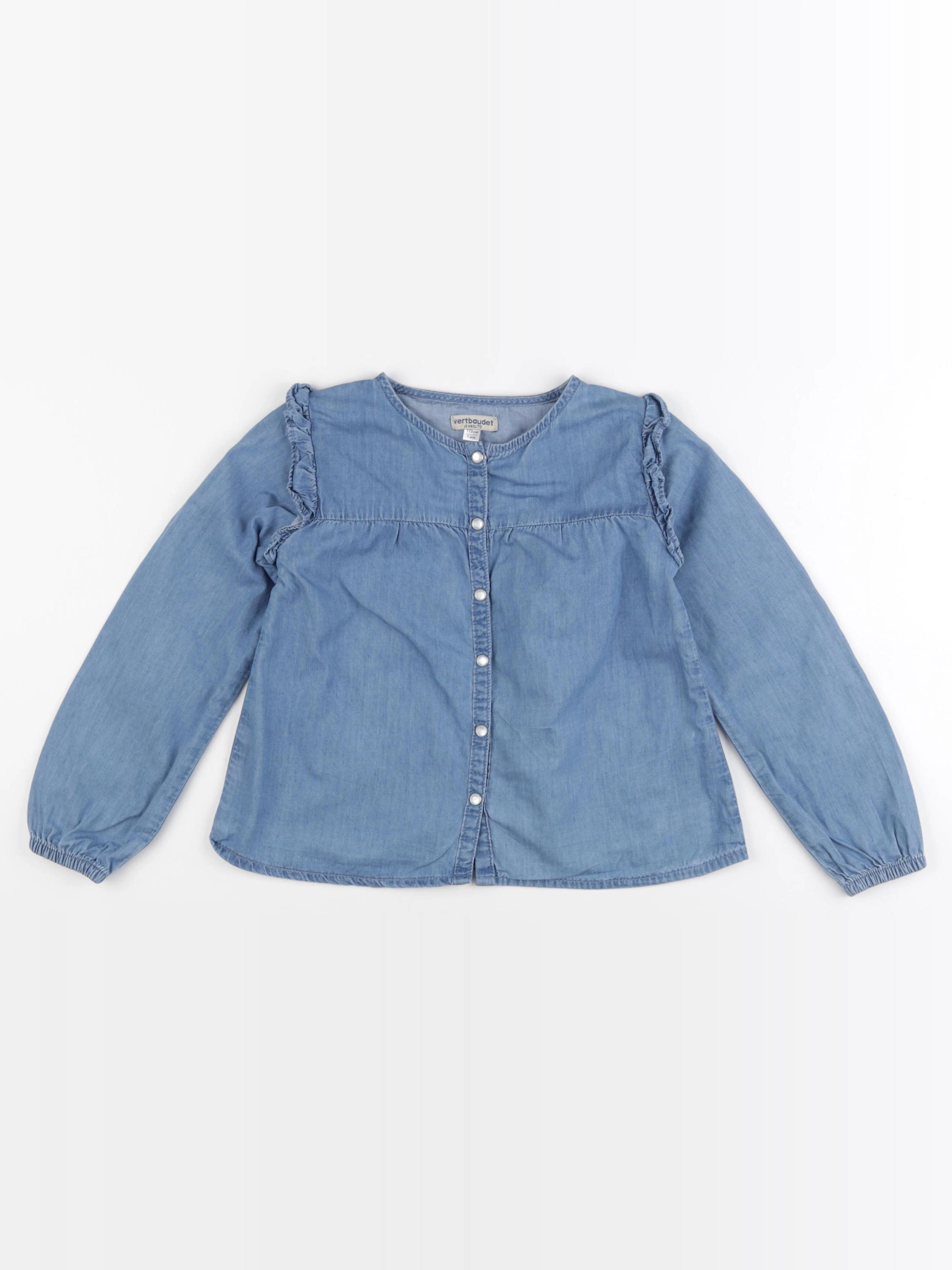 Vertbaudet - blouse bleu - 7 ans