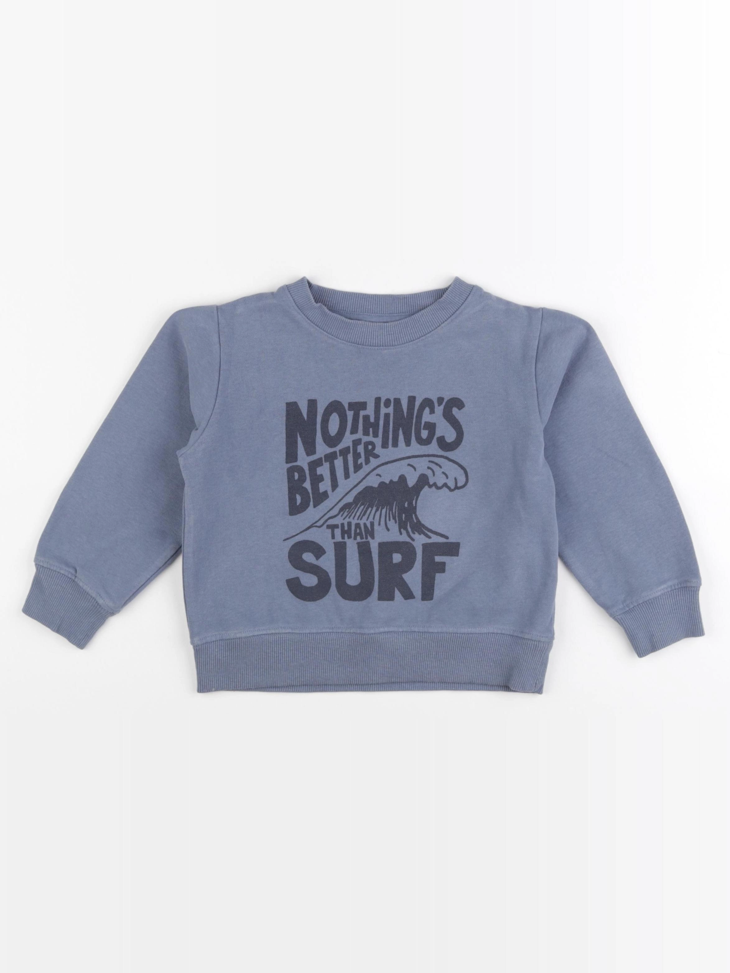 Vertbaudet - sweat bleu - 4 ans