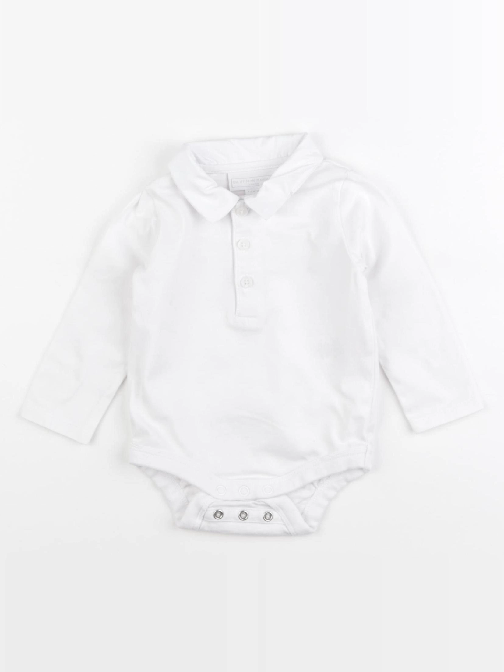 The little white company - body à col blanc - 3/6 mois