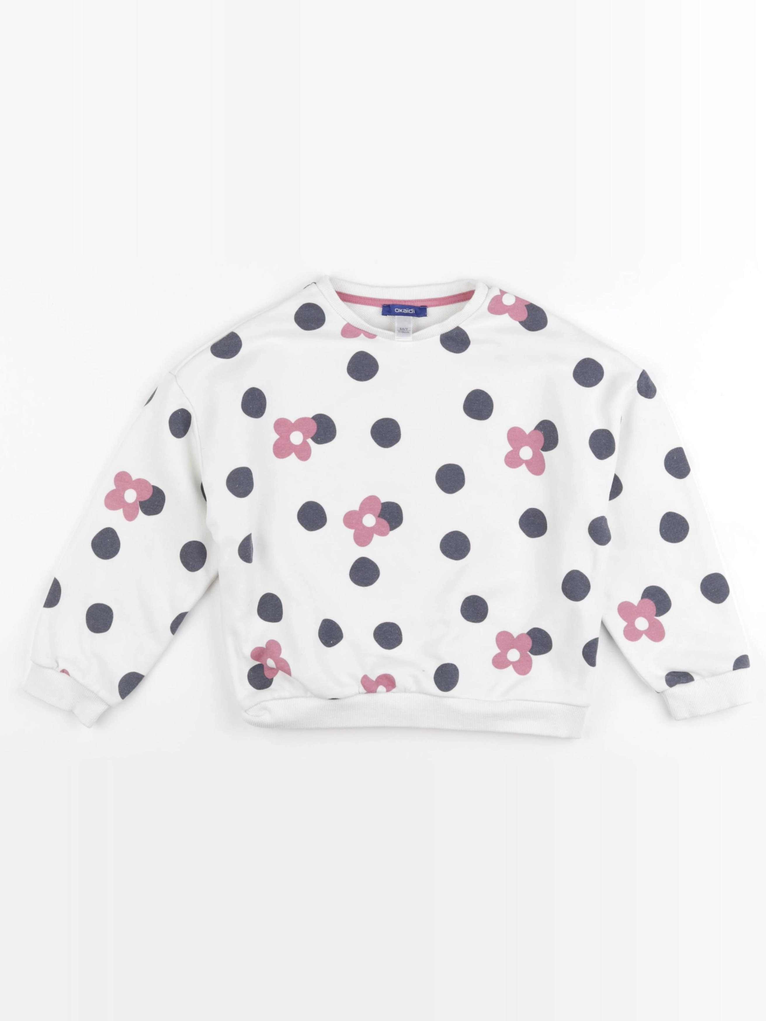 Okaidi - sweat blanc - 6 ans