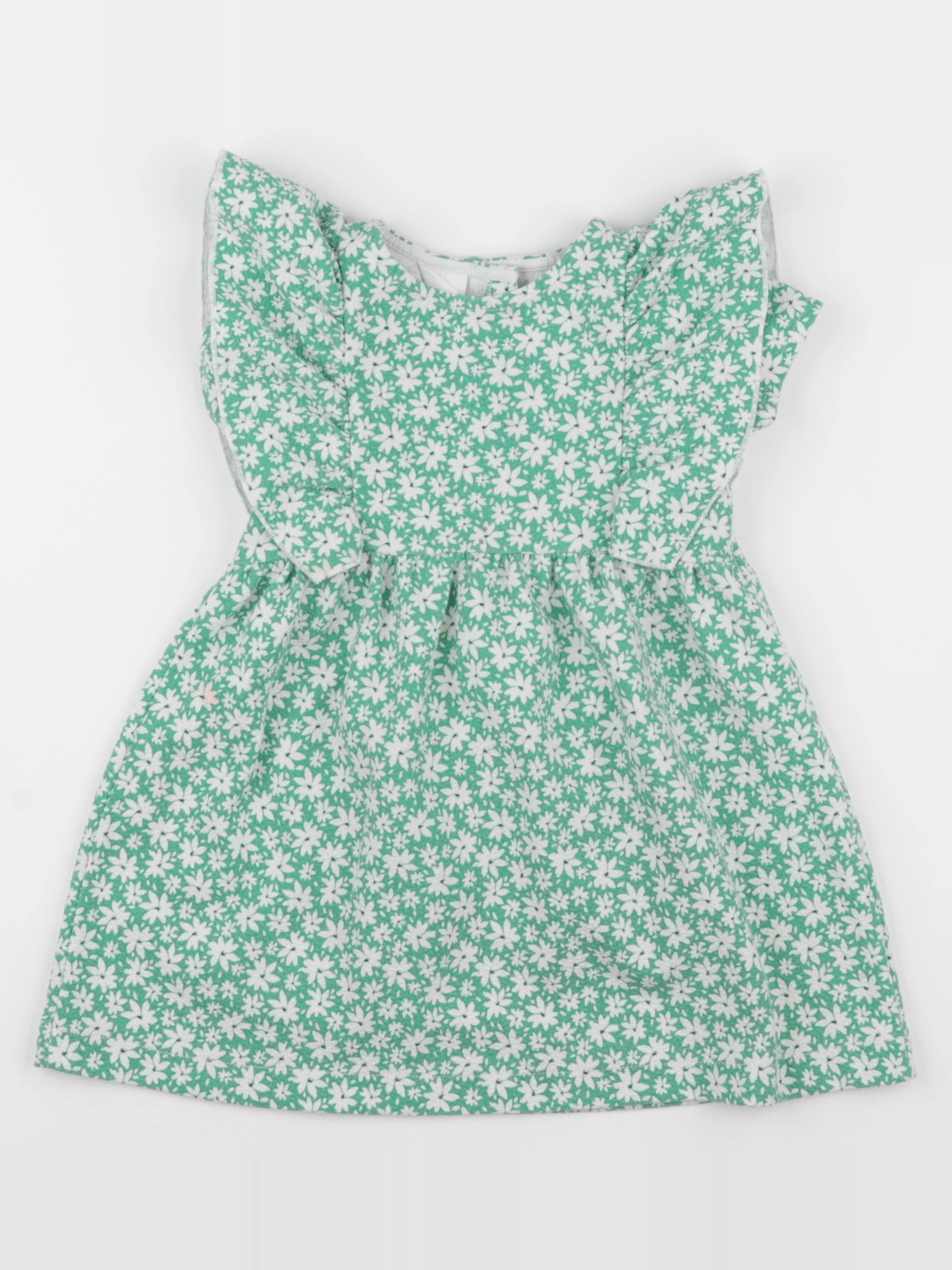 Zara - robe vert - 2/3 ans