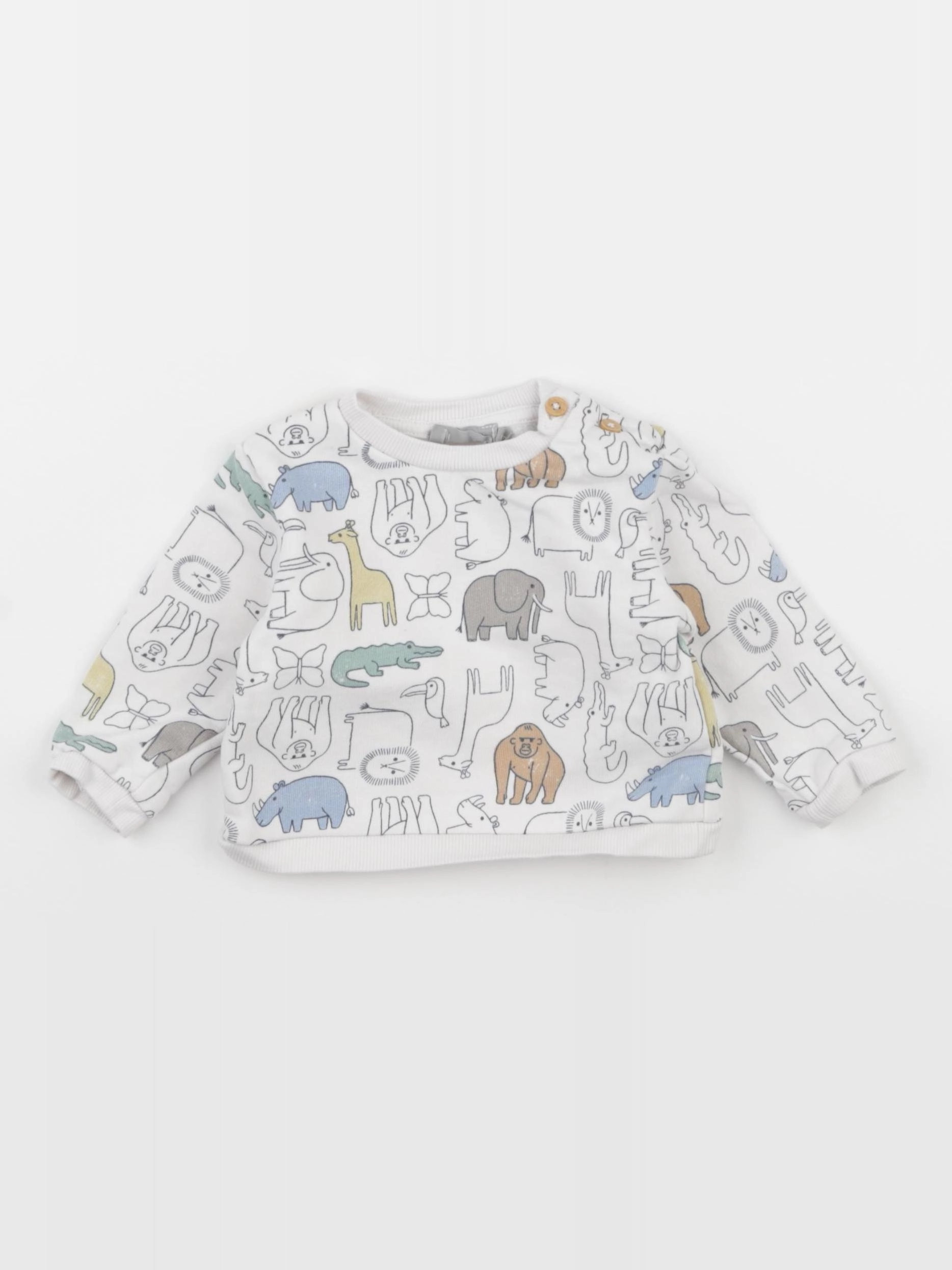 Boutchou - sweat multicolore - 6 mois