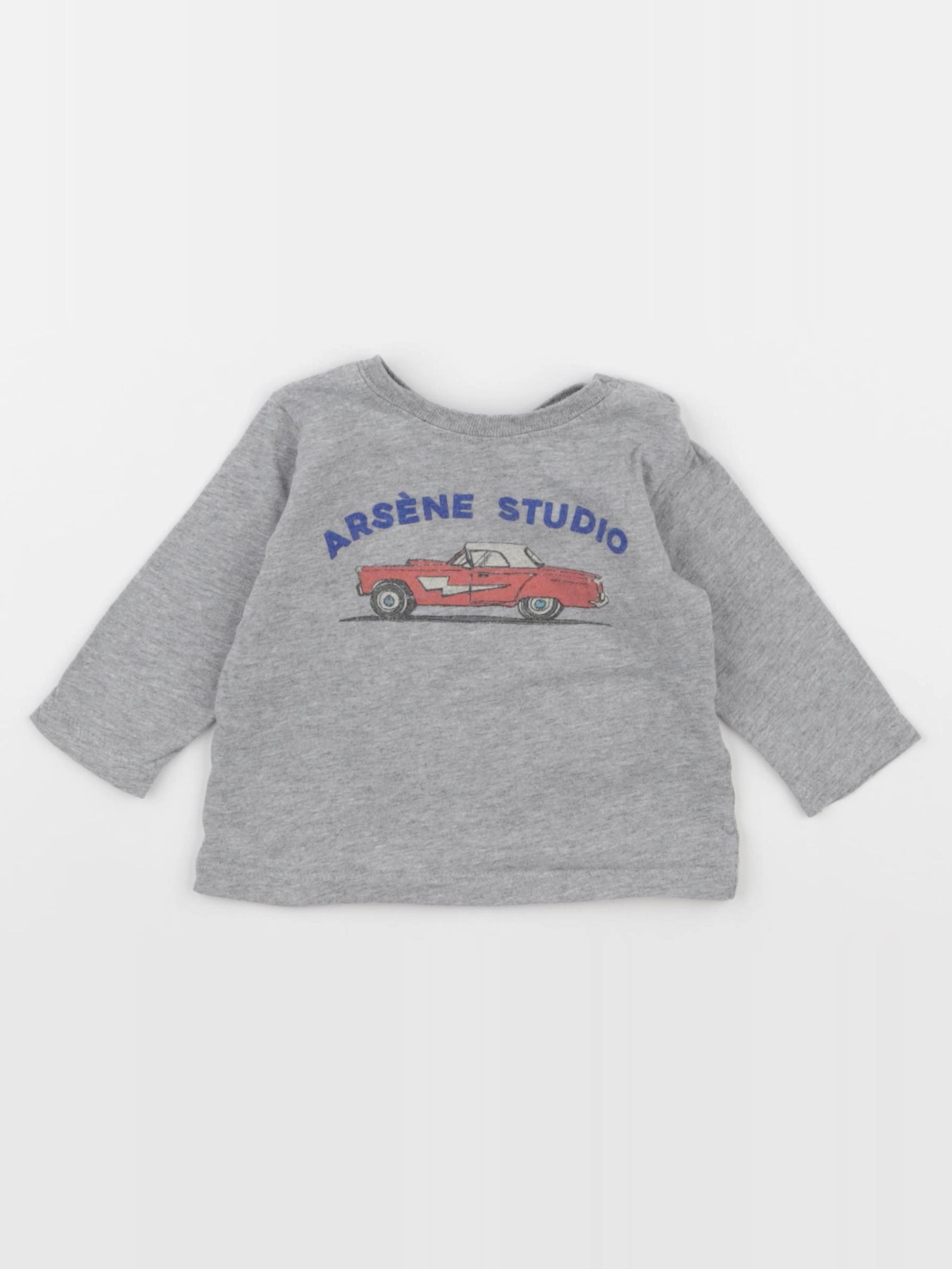 Arsène et les pipelettes - tee-shirt gris - 6 mois