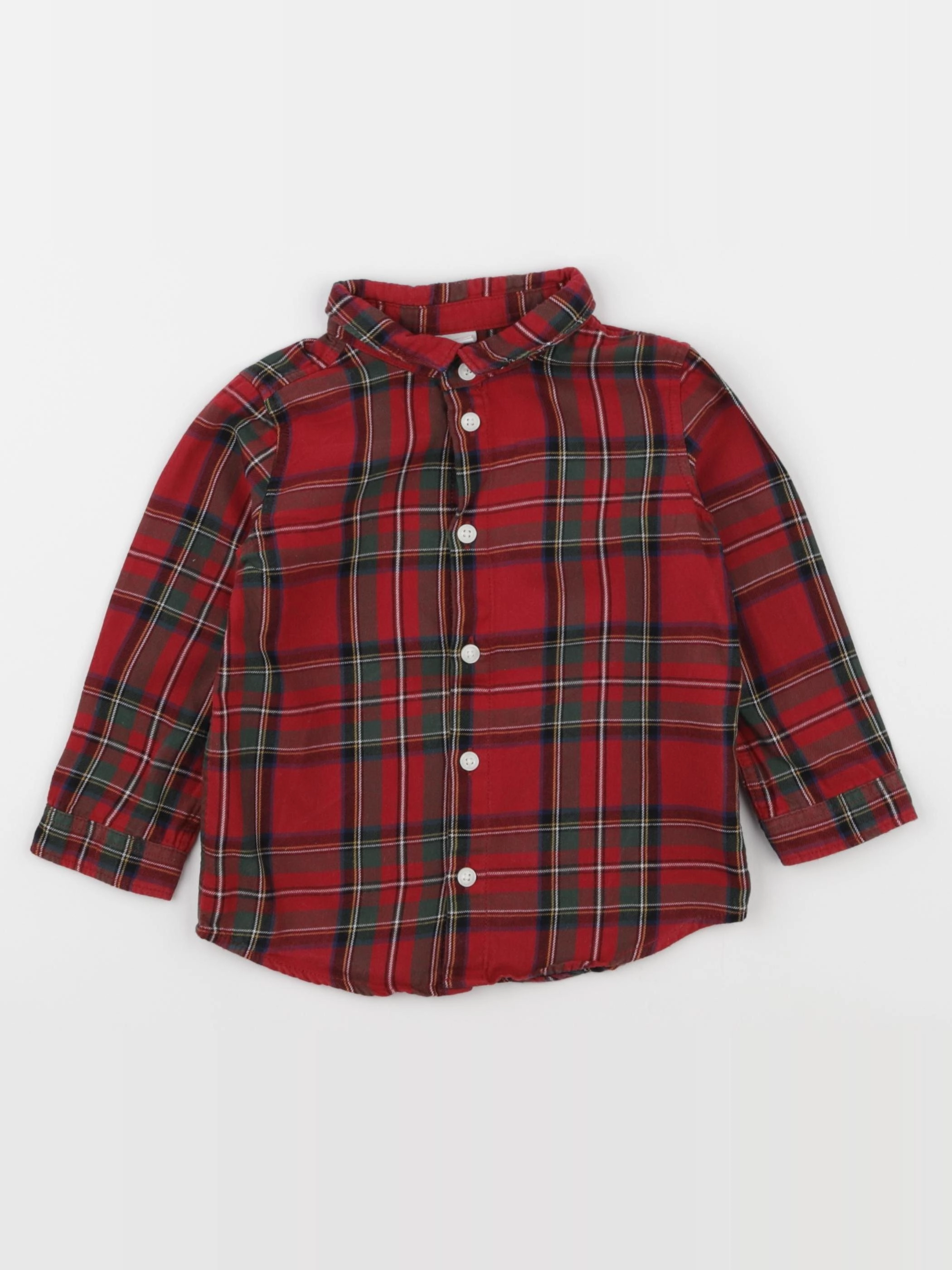 H&M - chemise rouge - 12/18 mois