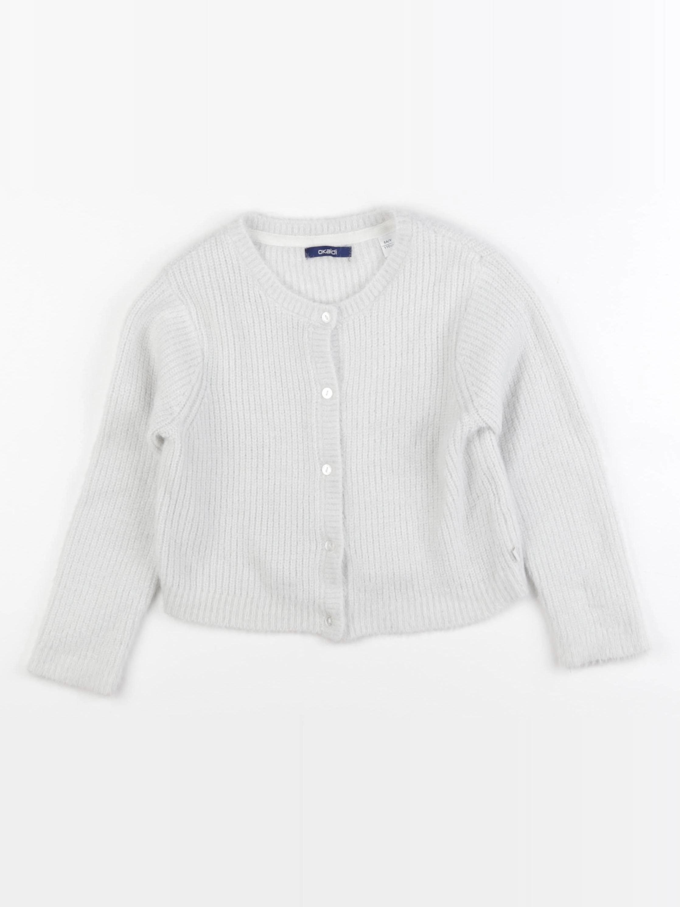 Okaidi - gilet blanc - 5 ans
