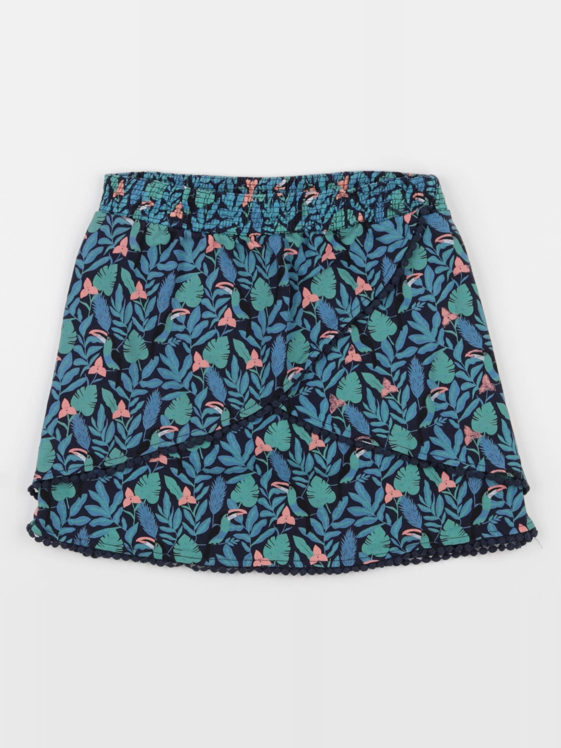 Vertbaudet - jupe short multicolore - 10 ans