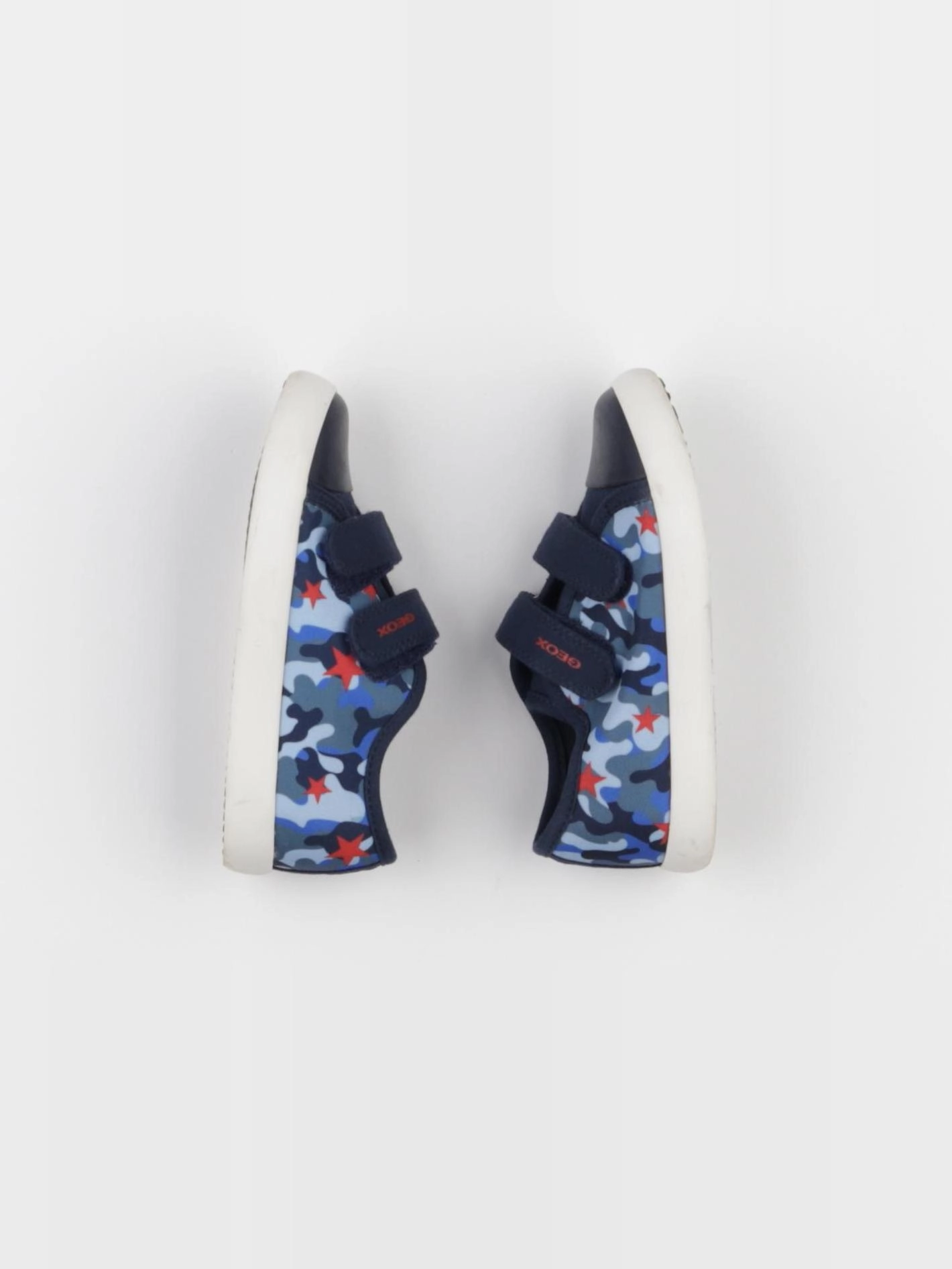 Geox - tennis à scratch/ lacets bleu - pointure 26