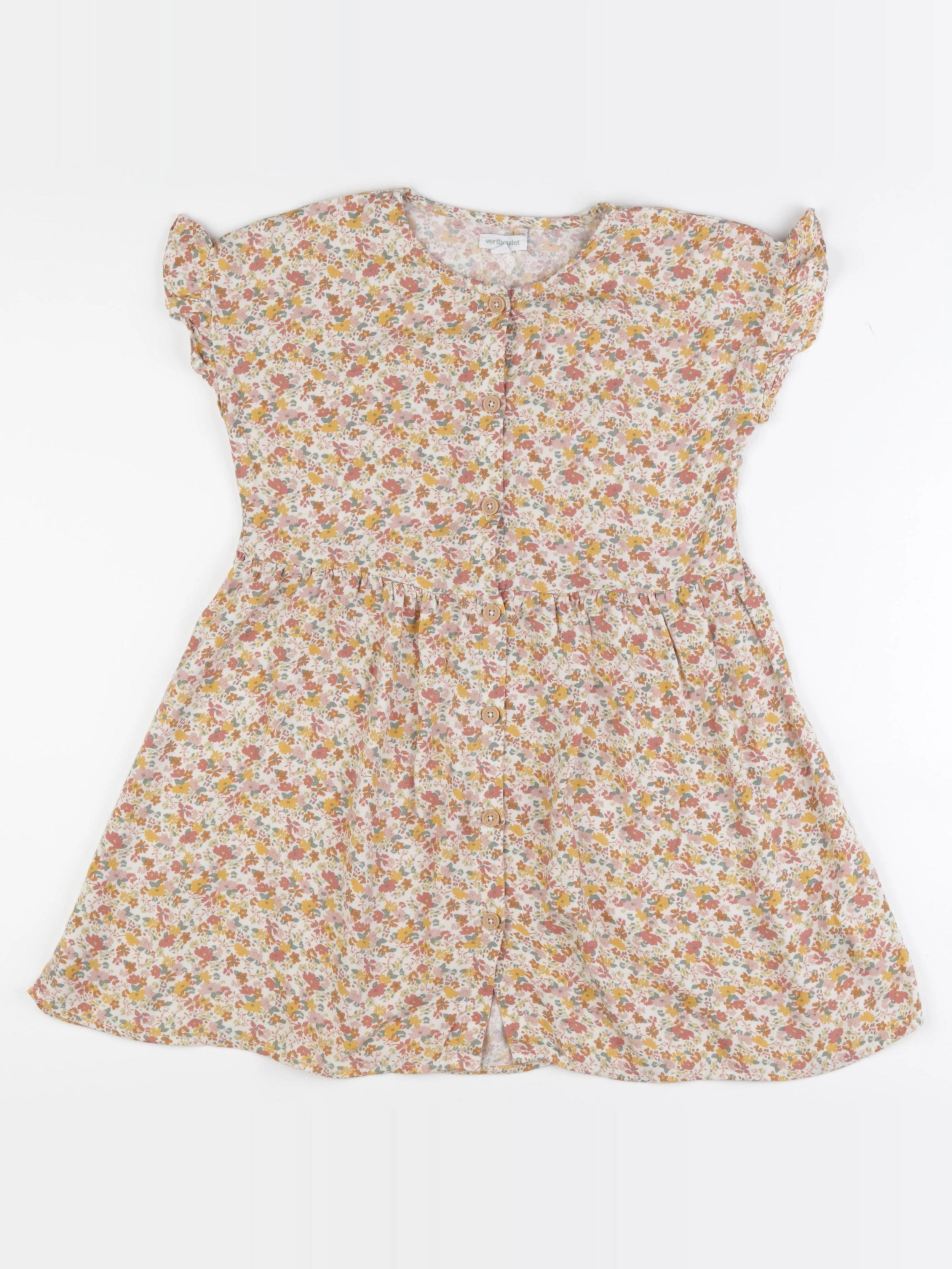 Vertbaudet - robe multicolore - 8 ans