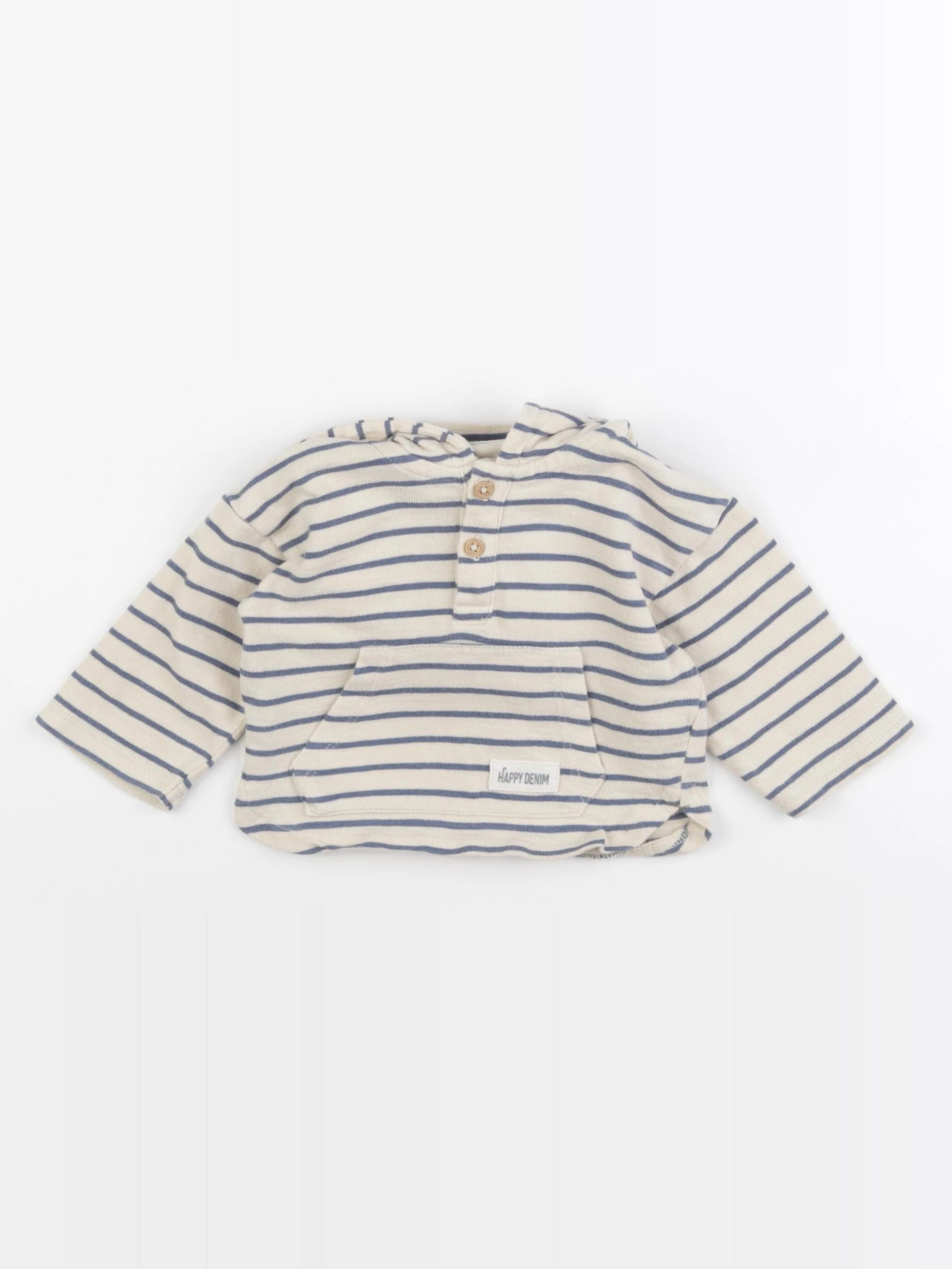 Vertbaudet - tee-shirt beige - 9 mois