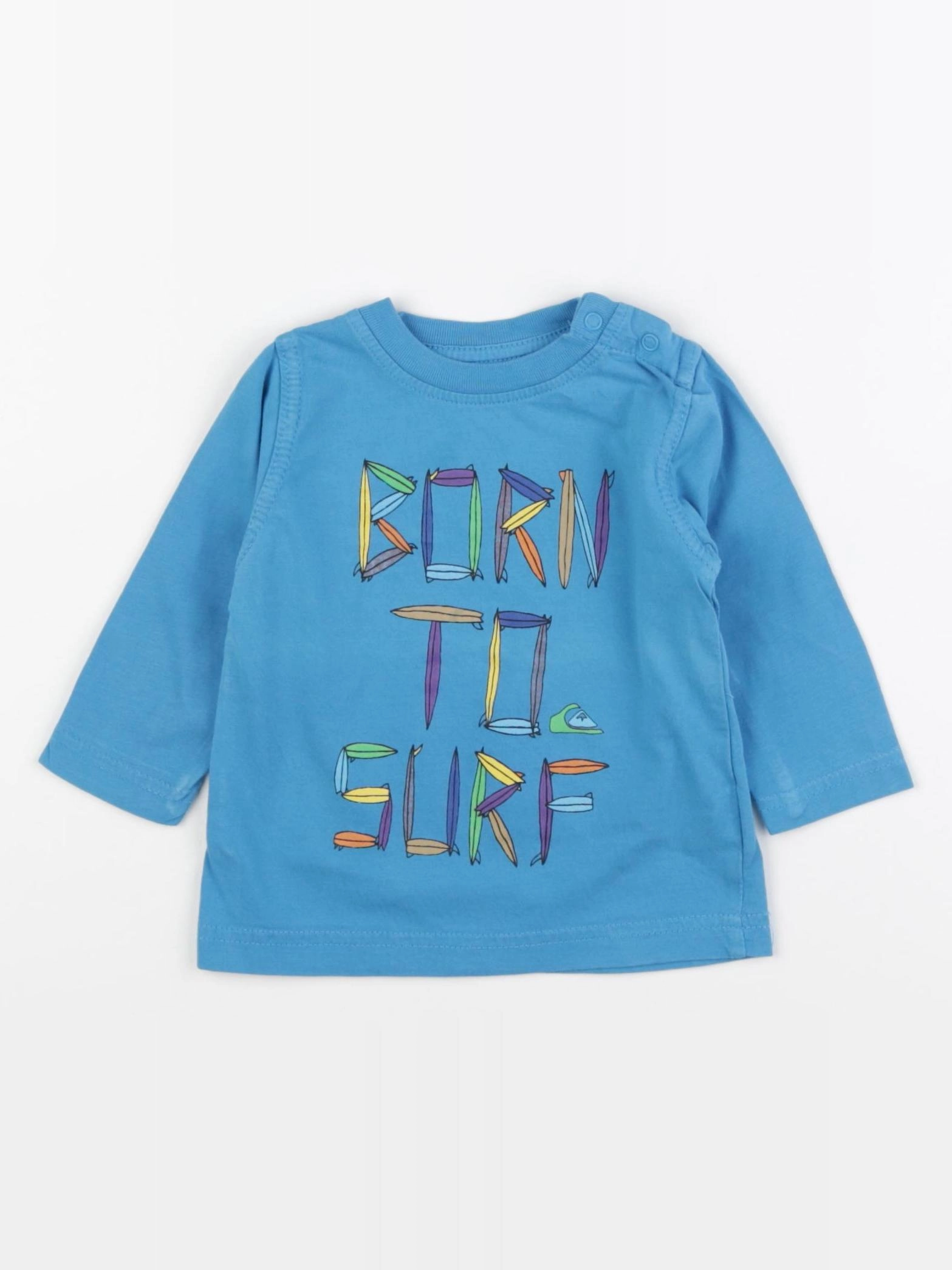 Quiksilver - tee-shirt bleu - 9 mois