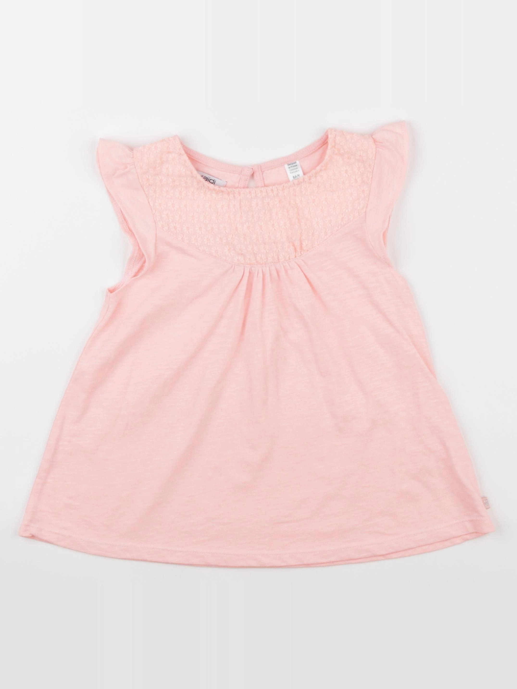 Okaidi - tee-shirt rose - 8 ans