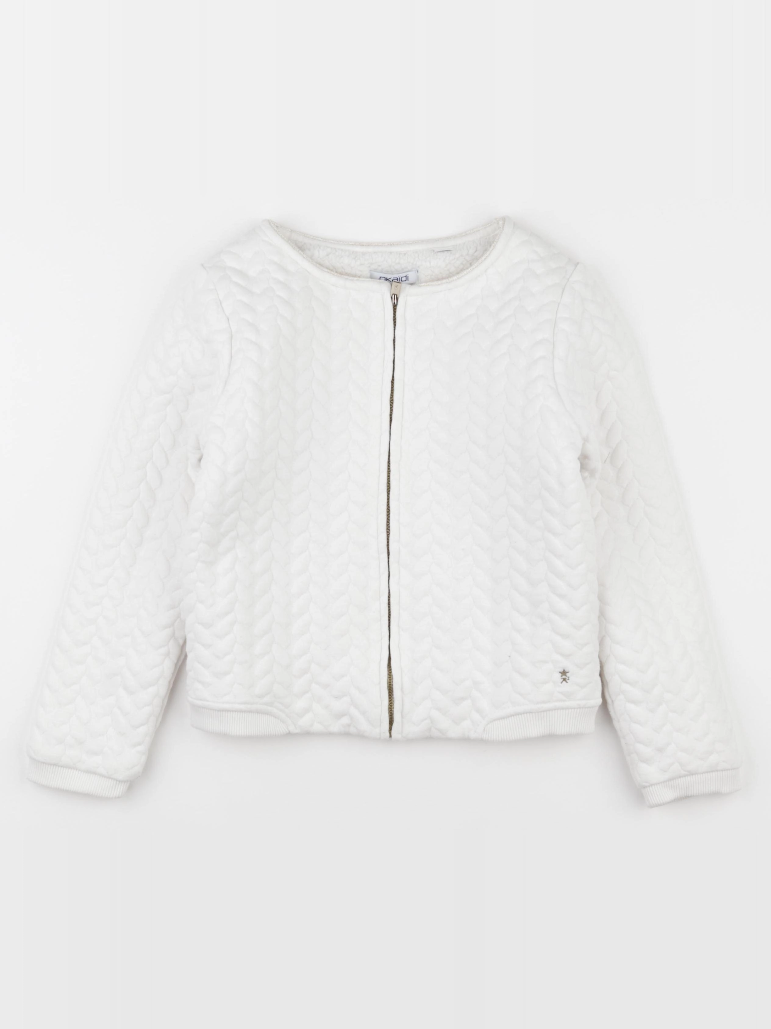 Okaidi - sweat blanc - 8 ans