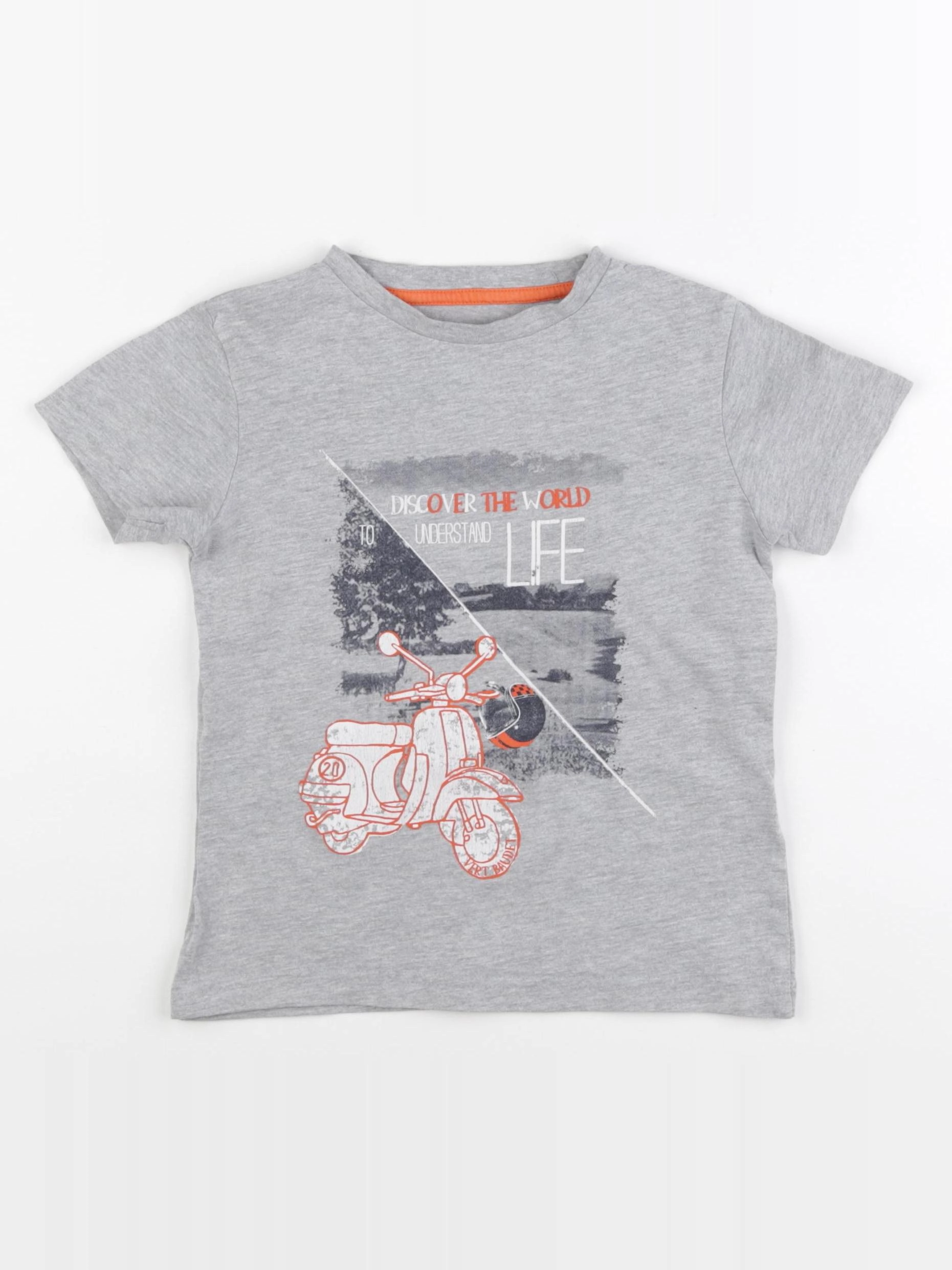 Vertbaudet - tee-shirt gris - 4 ans