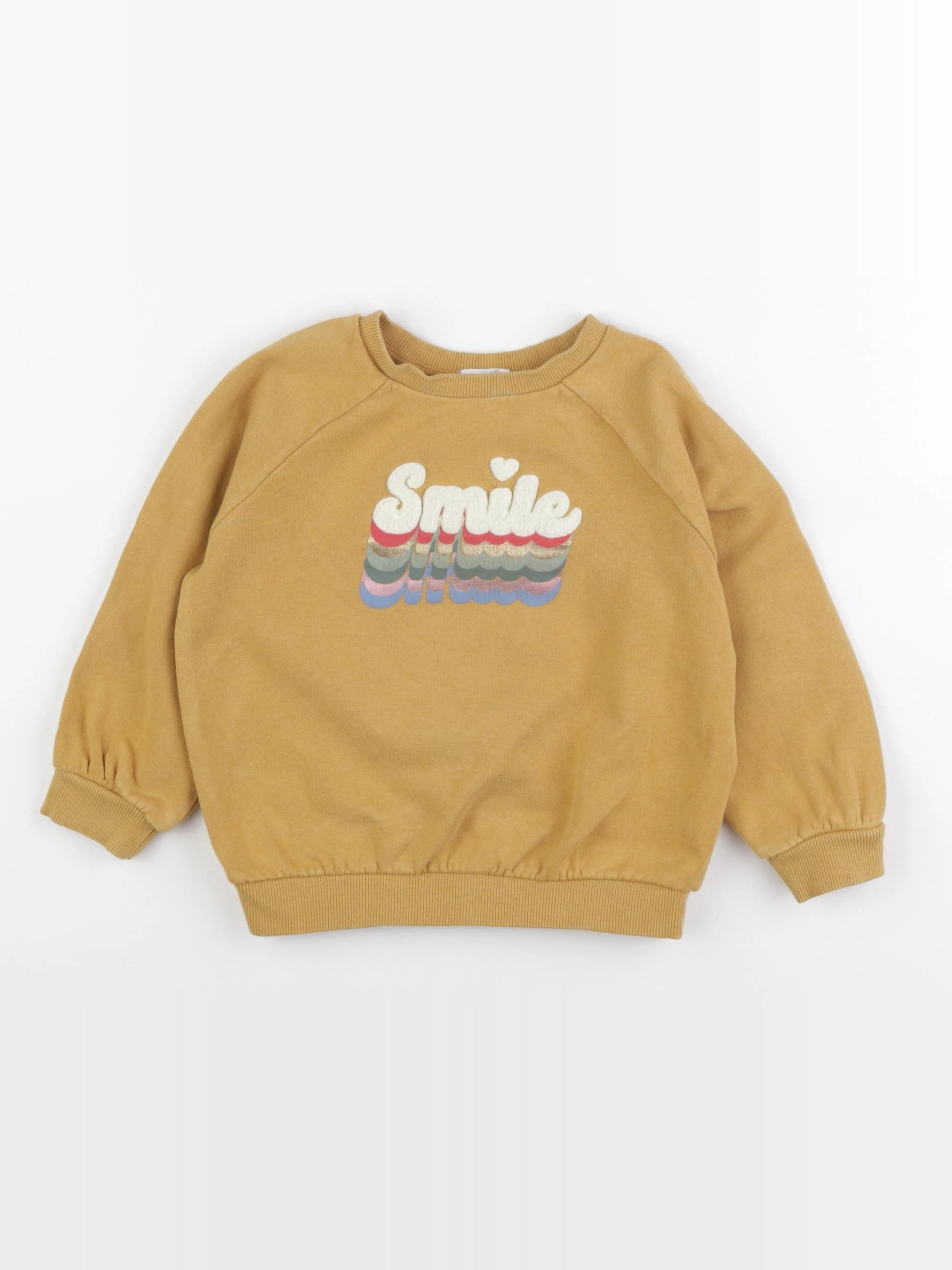 Vertbaudet - sweat jaune - 4 ans