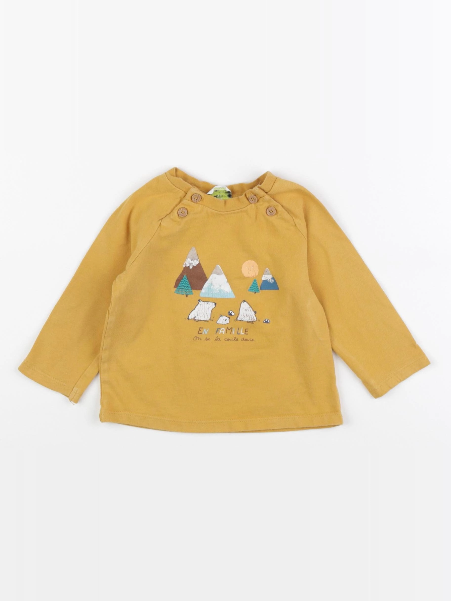 Tape à l'oeil - tee-shirt jaune - 9 mois