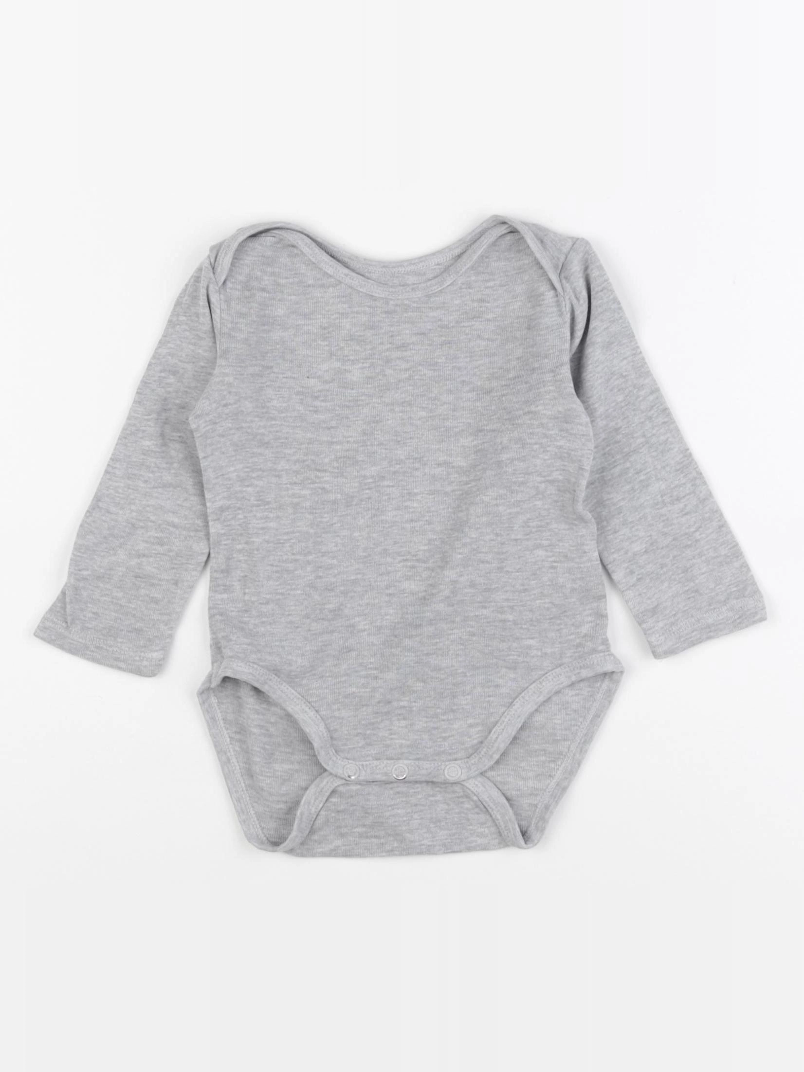 H&M - body gris - 4/6 mois
