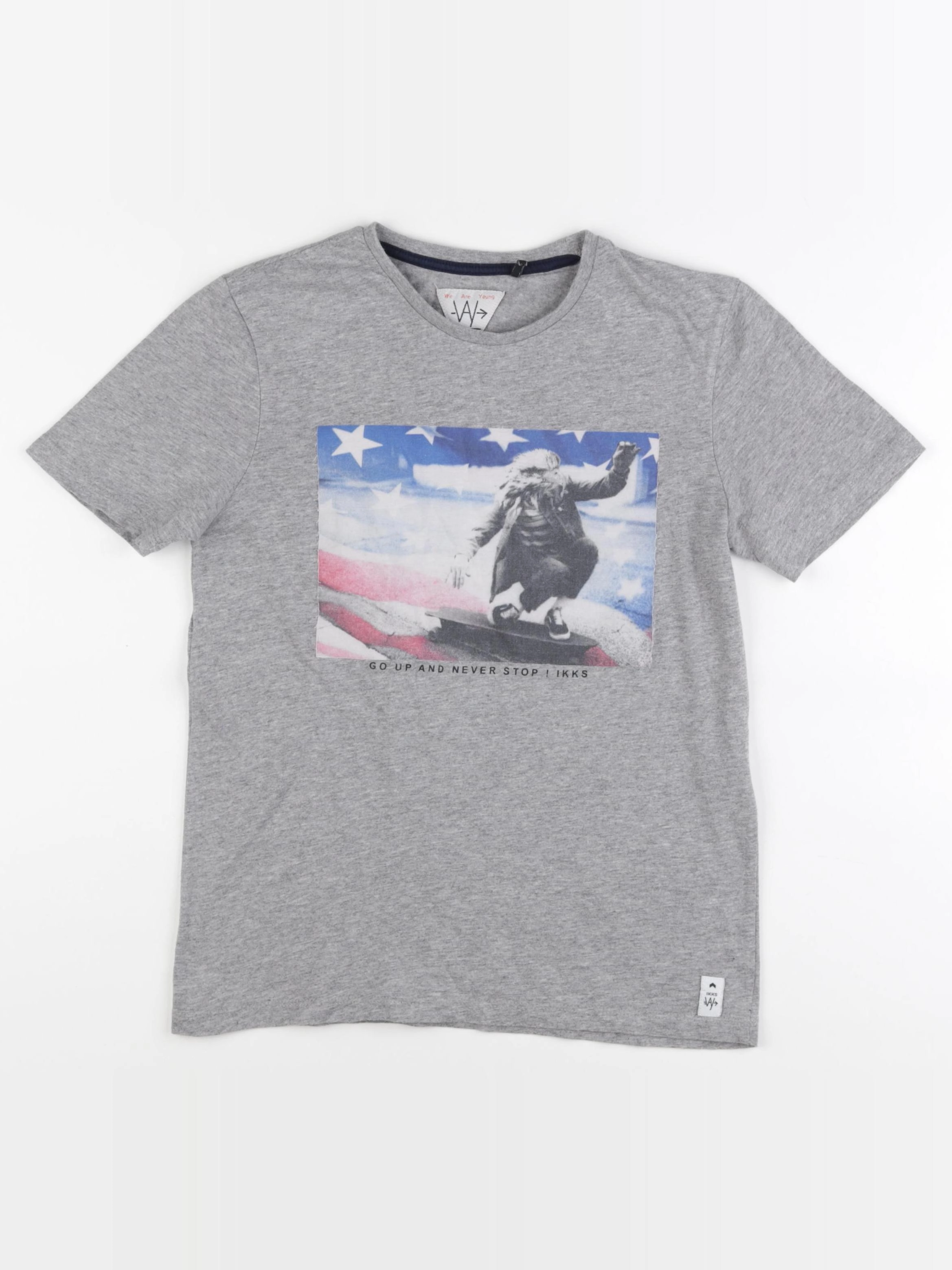 IKKS - tee-shirt gris - 12 ans