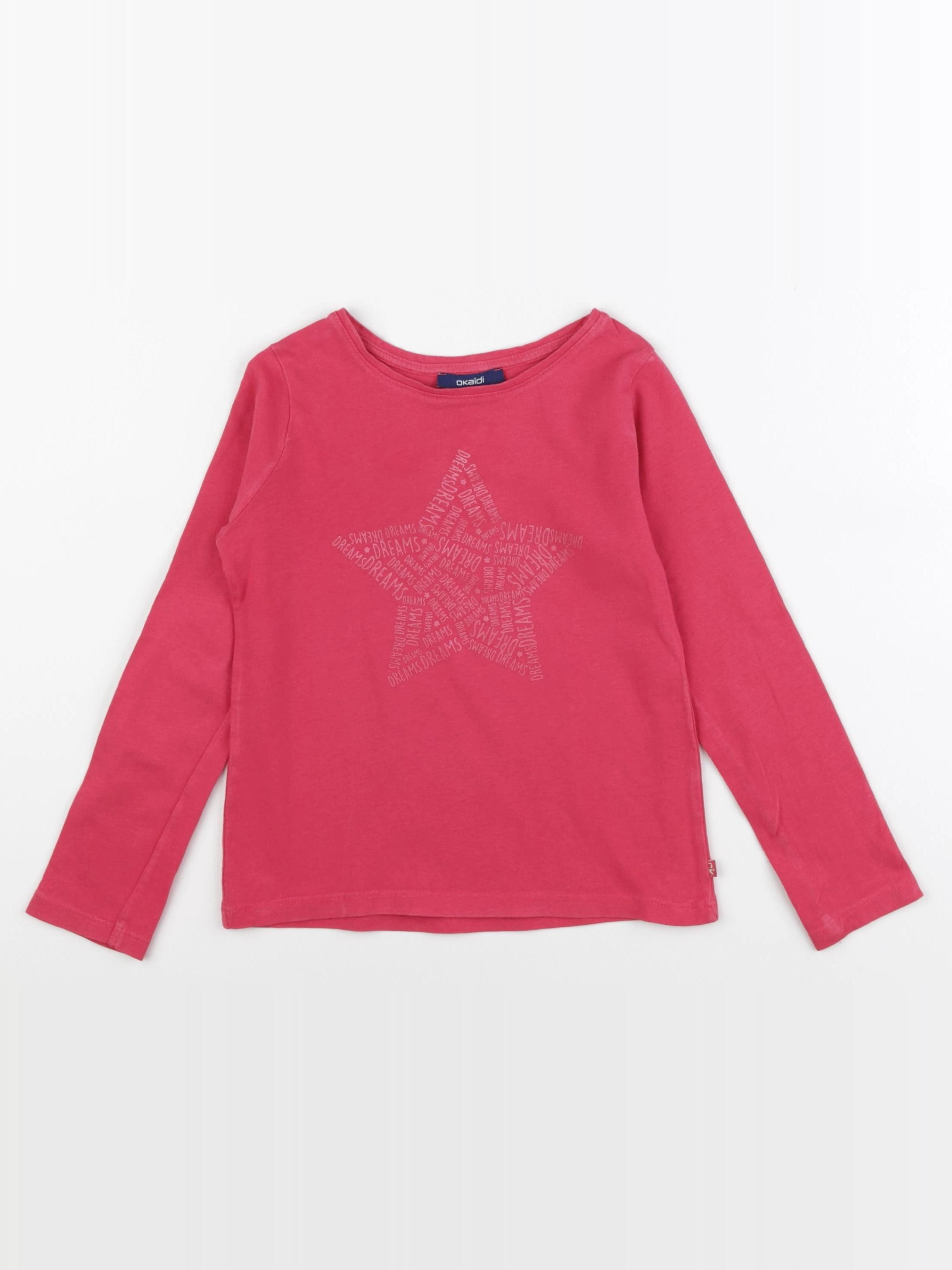Vertbaudet - tee-shirt rose - 5 ans