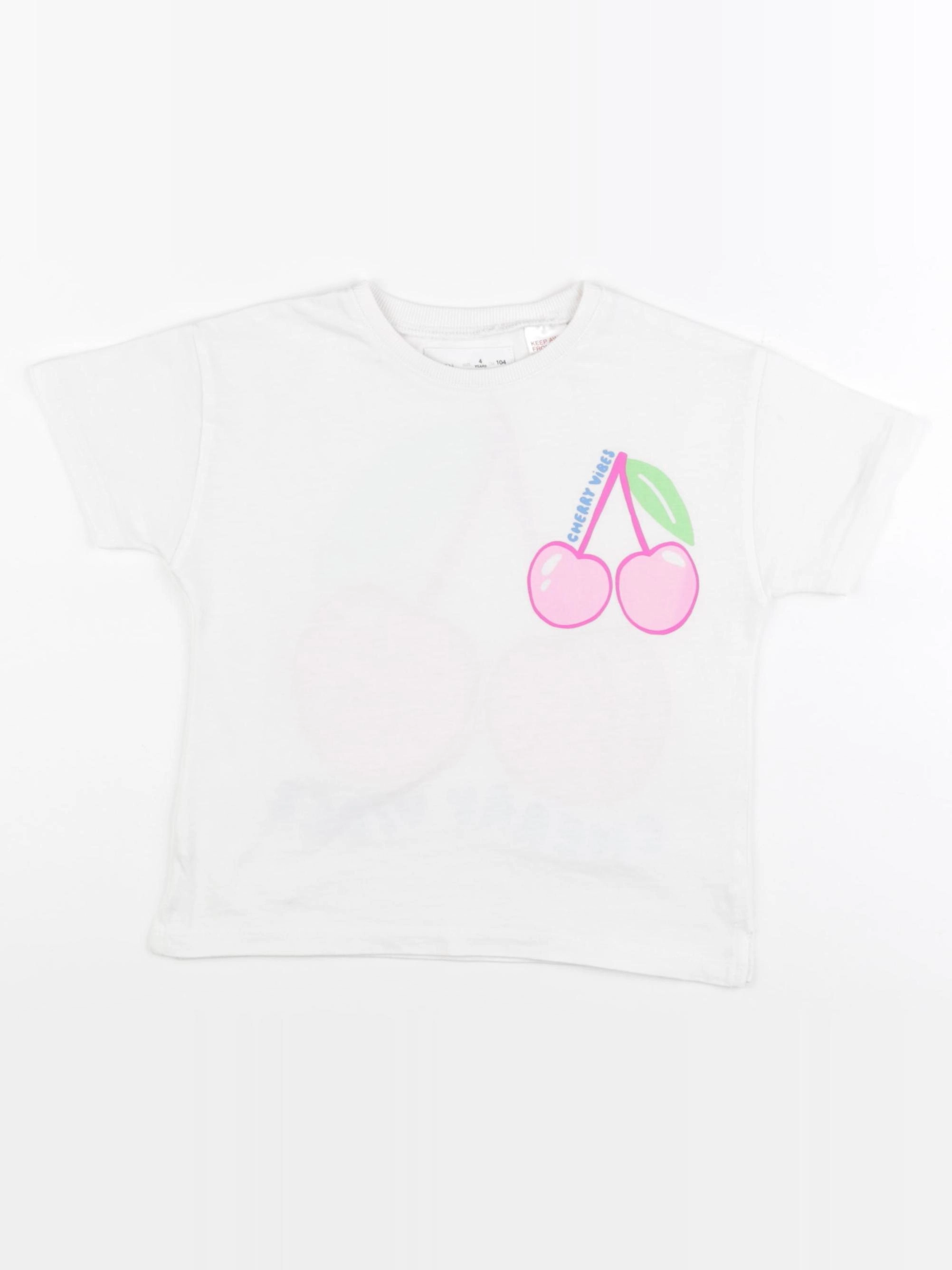 Zara - tee-shirt imprimé au dos blanc - 4 ans