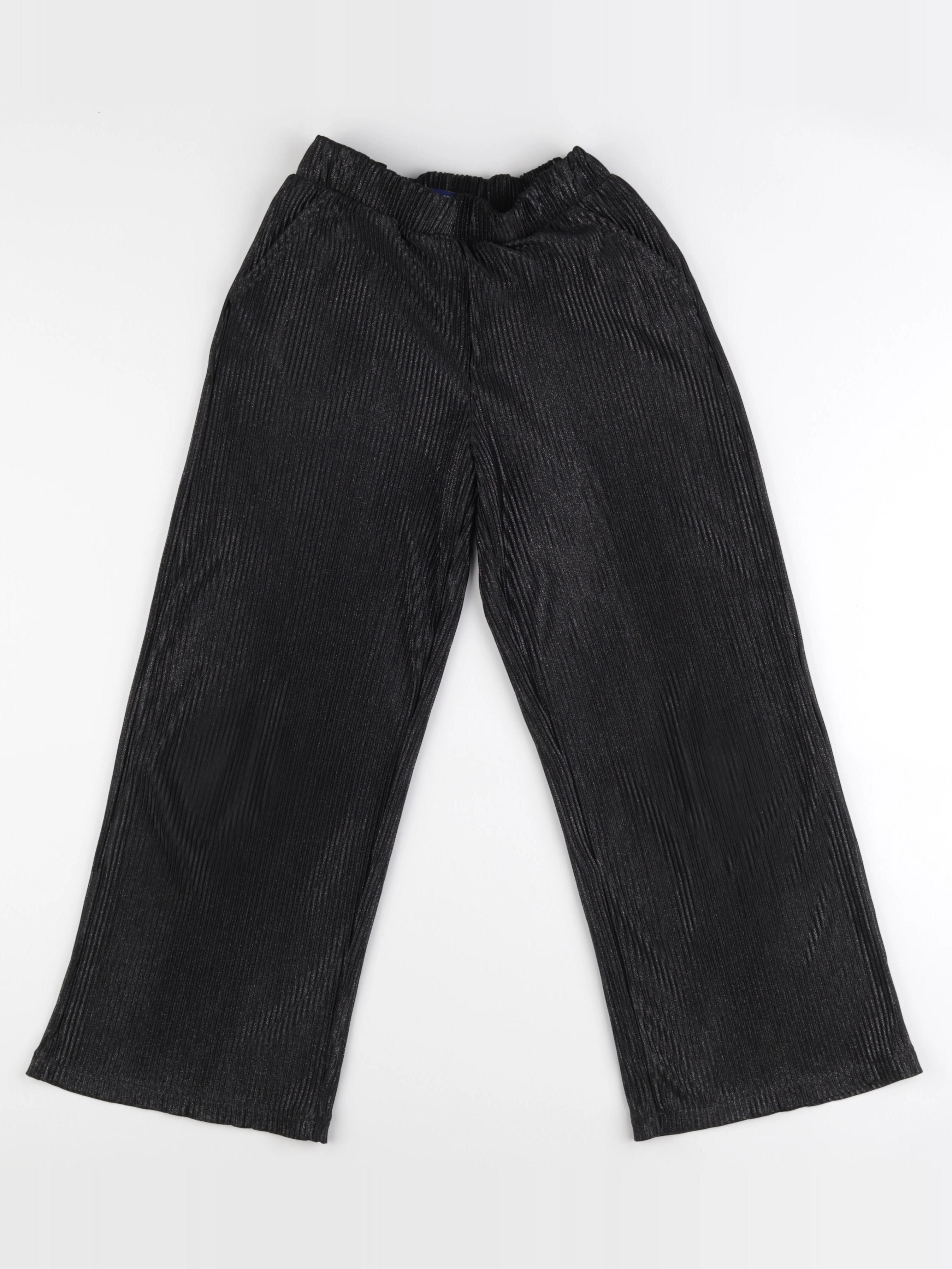 Okaidi - pantalon noir, argent - 9 ans
